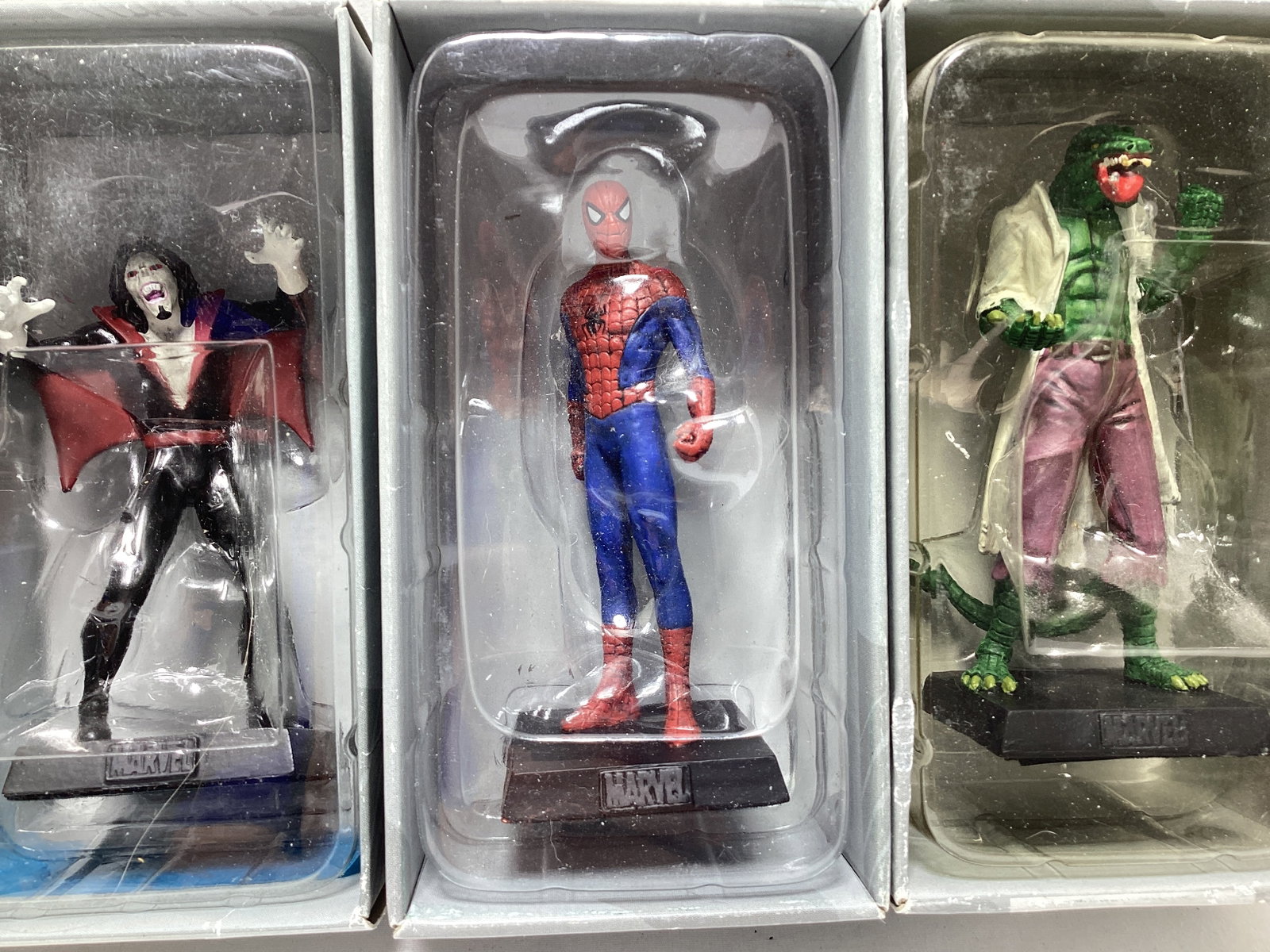 Six Eaglemoss Marvel Spider-Man and Villains Diecast Models - 6