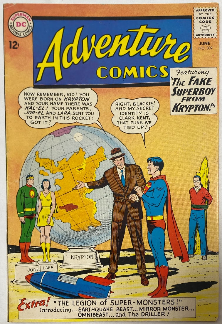 Adventure Comics 309 DC Superboy Comic Book: 1963