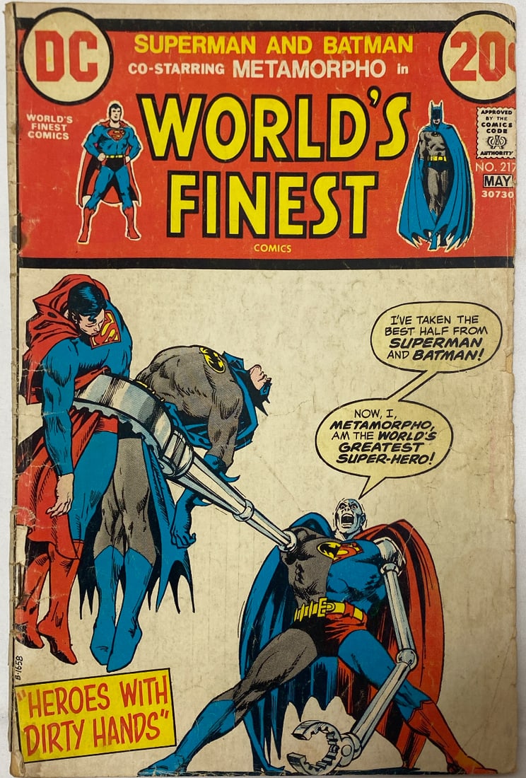 World's Finest Comics 217 DC Superman Batman Comic Book: 1973