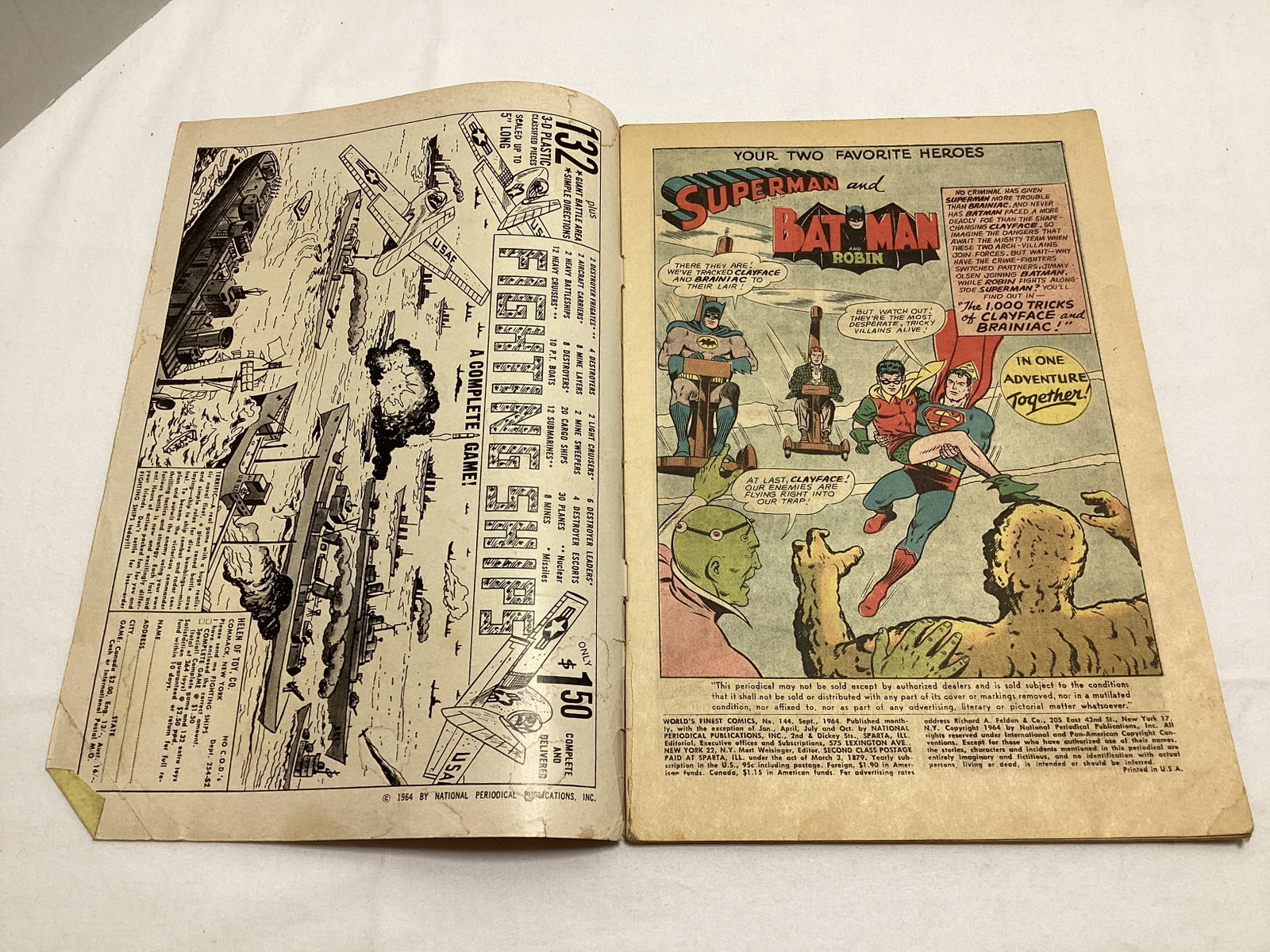 World's Finest Comics 144 DC Superman Batman Comic Book - 6