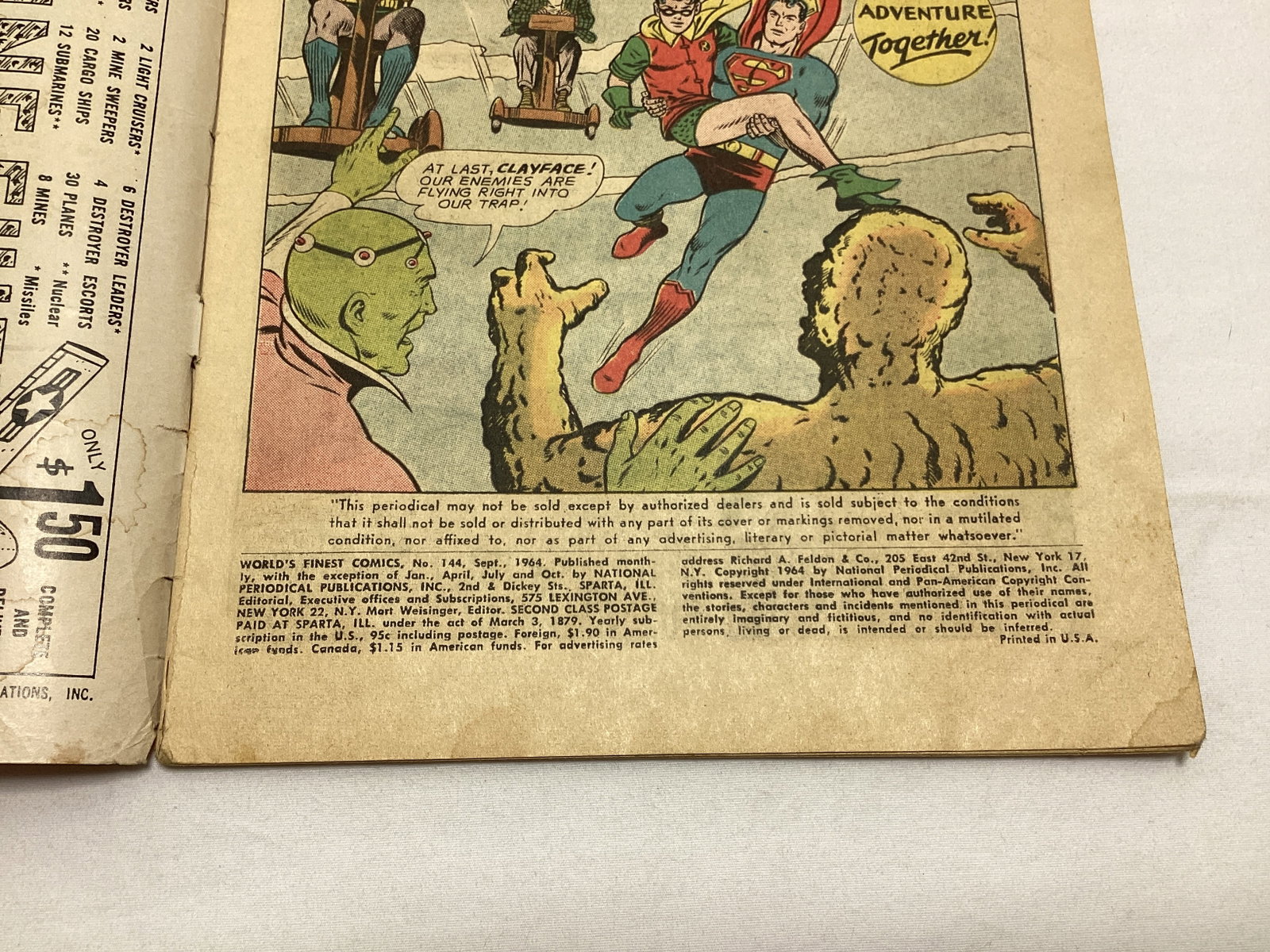 World's Finest Comics 144 DC Superman Batman Comic Book - 7
