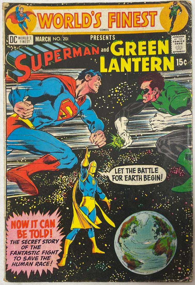 Worlds Finest Comics 201 DC Superman Green Lantern Comic Book (1 of 8)