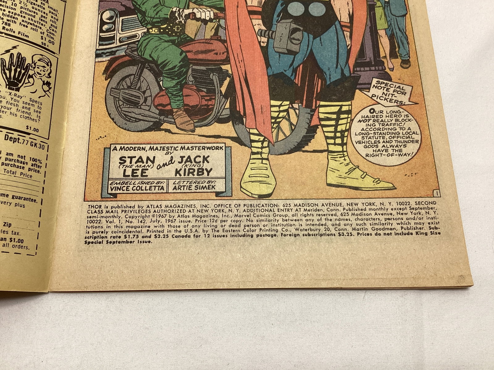 The Mighty Thor 142 Marvel Comic Book - 7