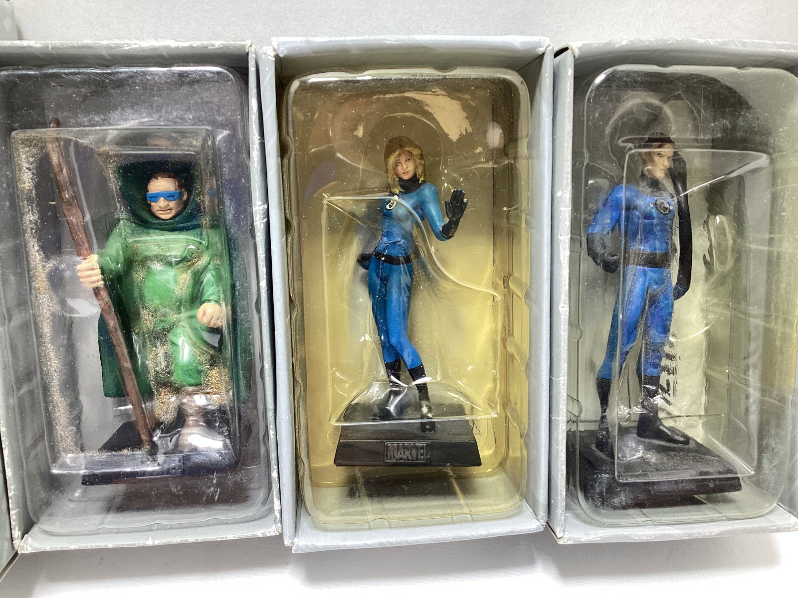 Six Eaglemoss Marvel Fantastic Four and Villains Diecast Models - 6