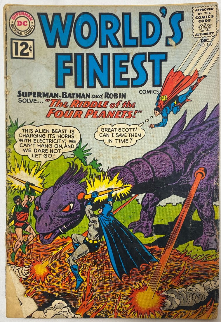 Worlds Finest Comics 130 DC Superman Batman Comic Book (1 of 8)