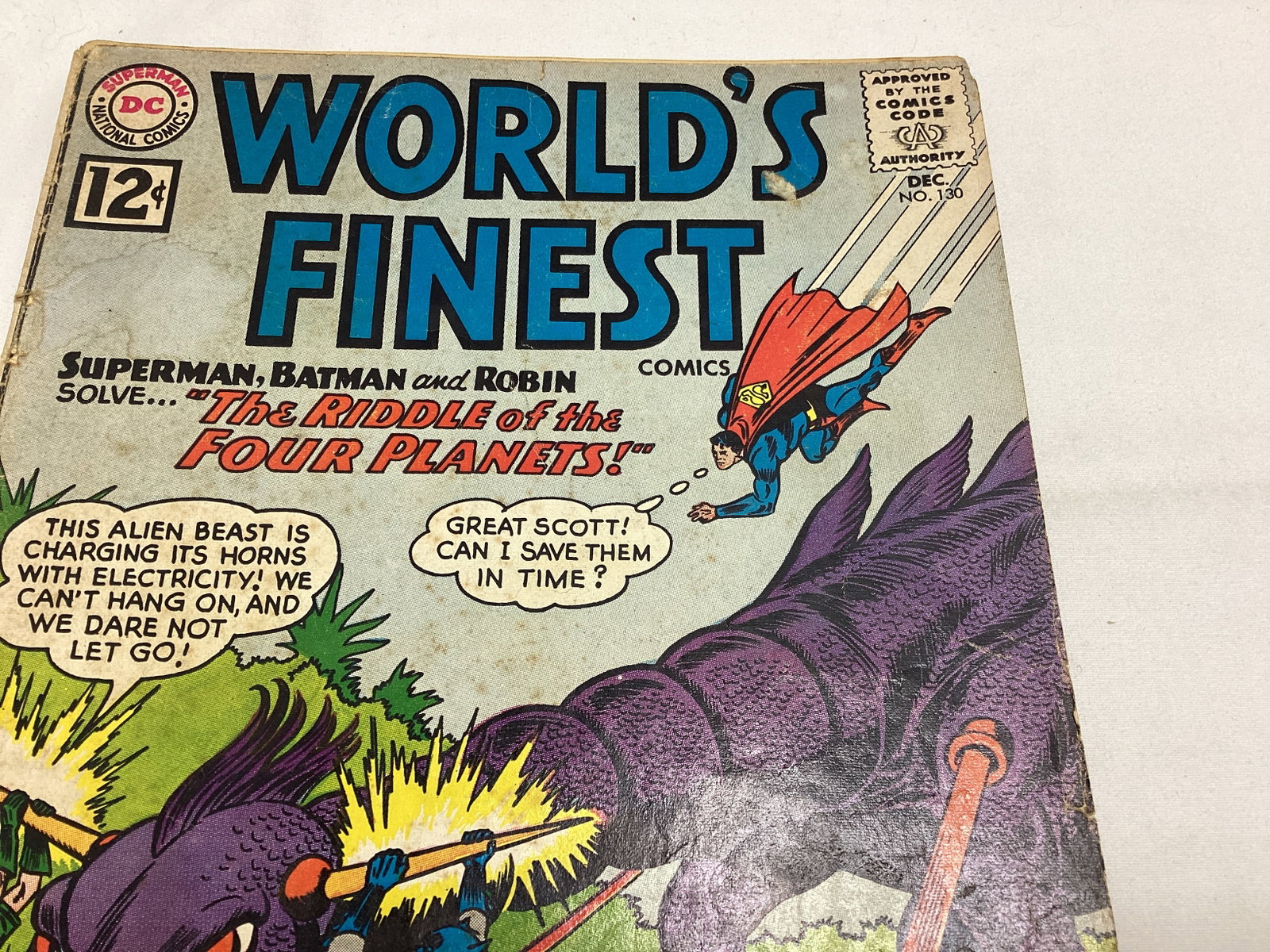 Worlds Finest Comics 130 DC Superman Batman Comic Book - 3