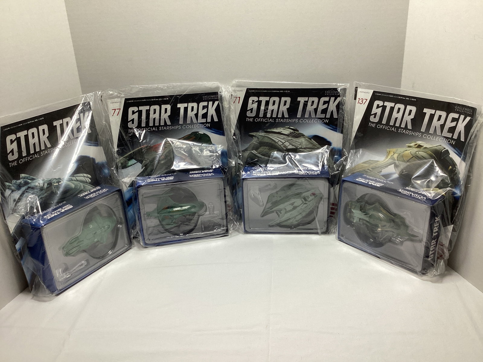 Four Sealed Eaglemoss Star Trek Diecast Starships with Magazines (1 of 13)