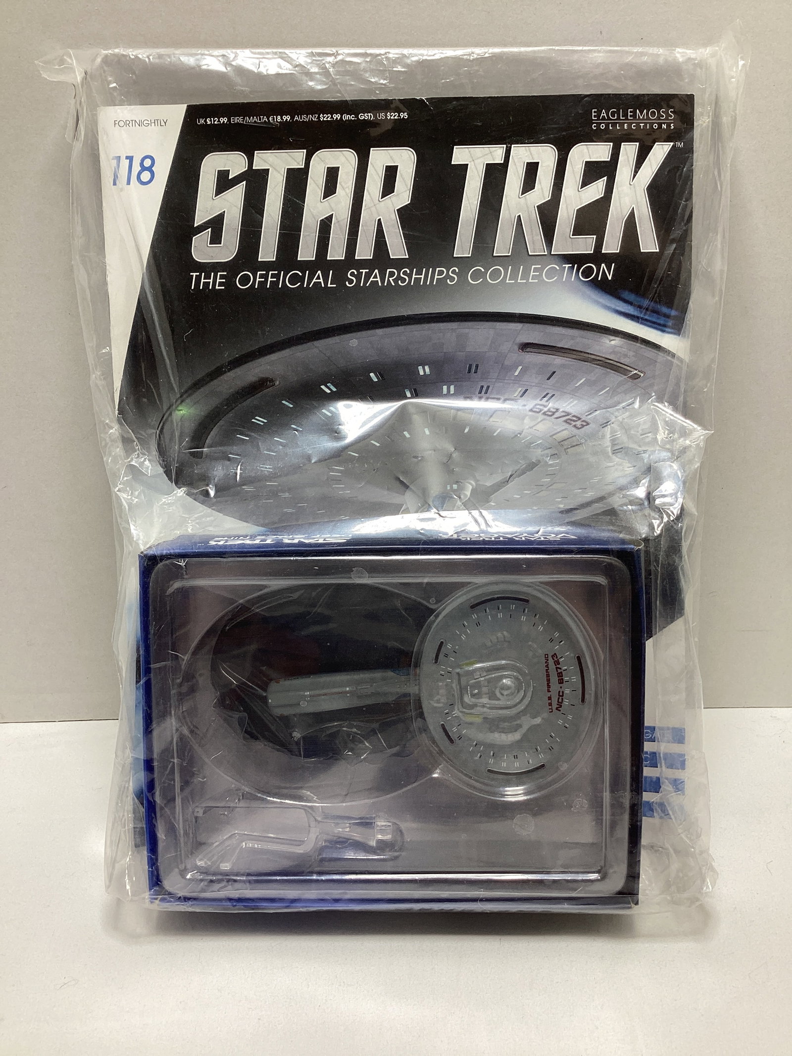 Five Sealed Eaglemoss Star Trek Diecast Starships with Magazines - 5