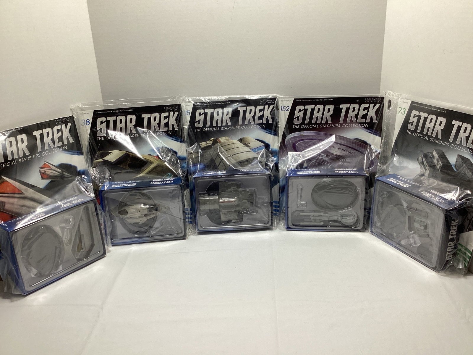 Five Sealed Eaglemoss Star Trek Diecast Starships with Magazines (1 of 16)