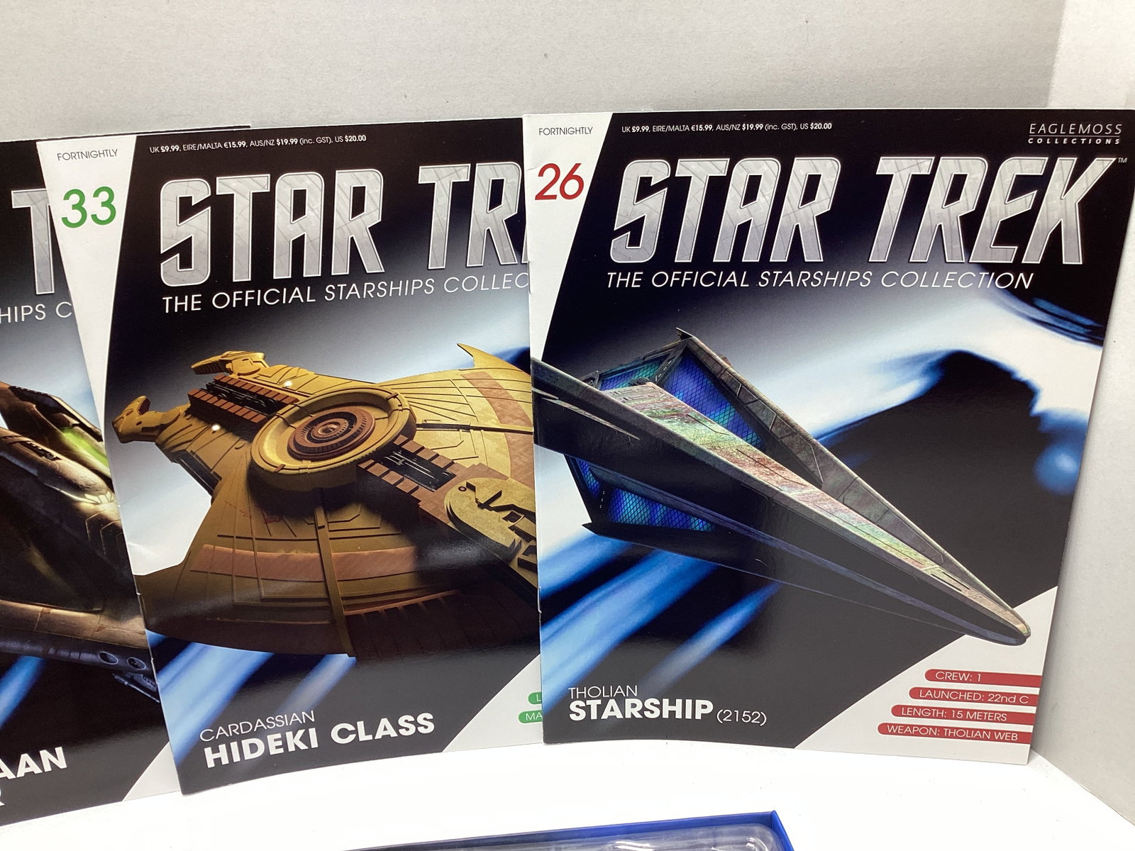 Four Eaglemoss Star Trek Diecast Starships with Magazines - 2