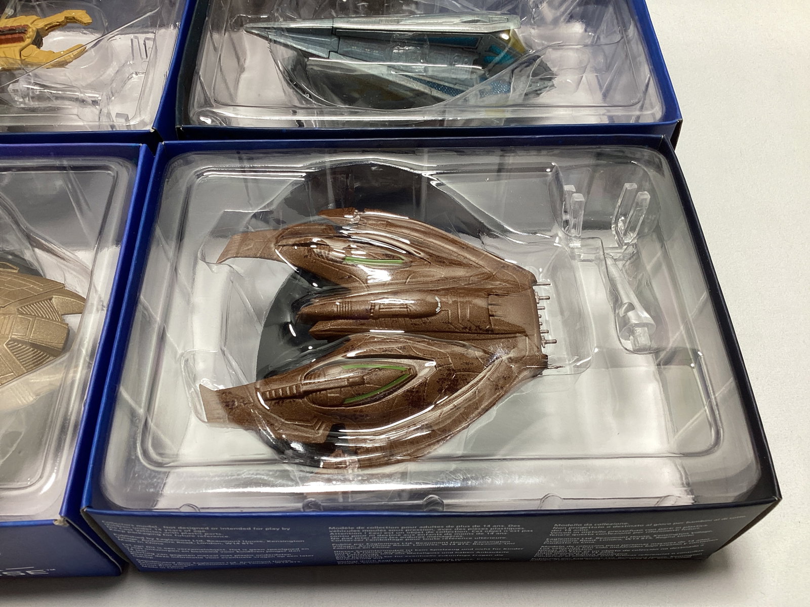 Four Eaglemoss Star Trek Diecast Starships with Magazines - 4