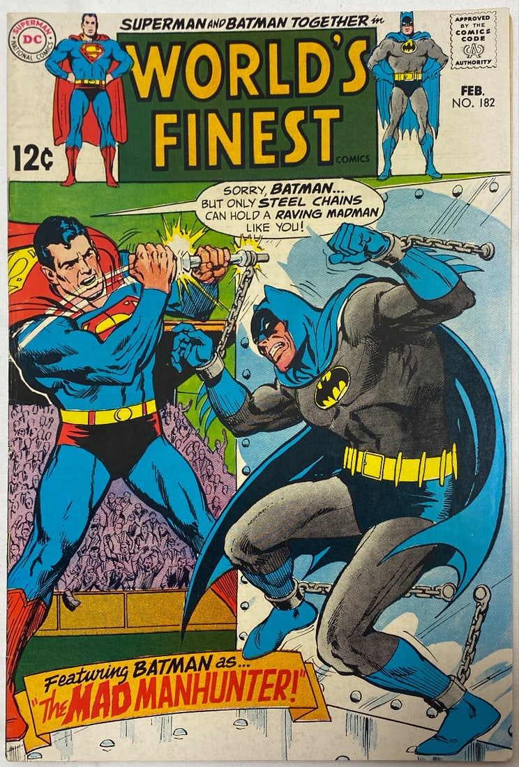 Worlds Finest Comics 182 DC Superman Batman Comic Book (1 of 8)