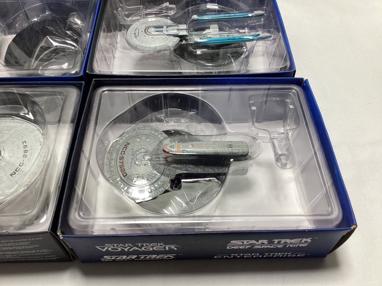 Four Eaglemoss Star Trek Diecast Starships with Magazines - 4
