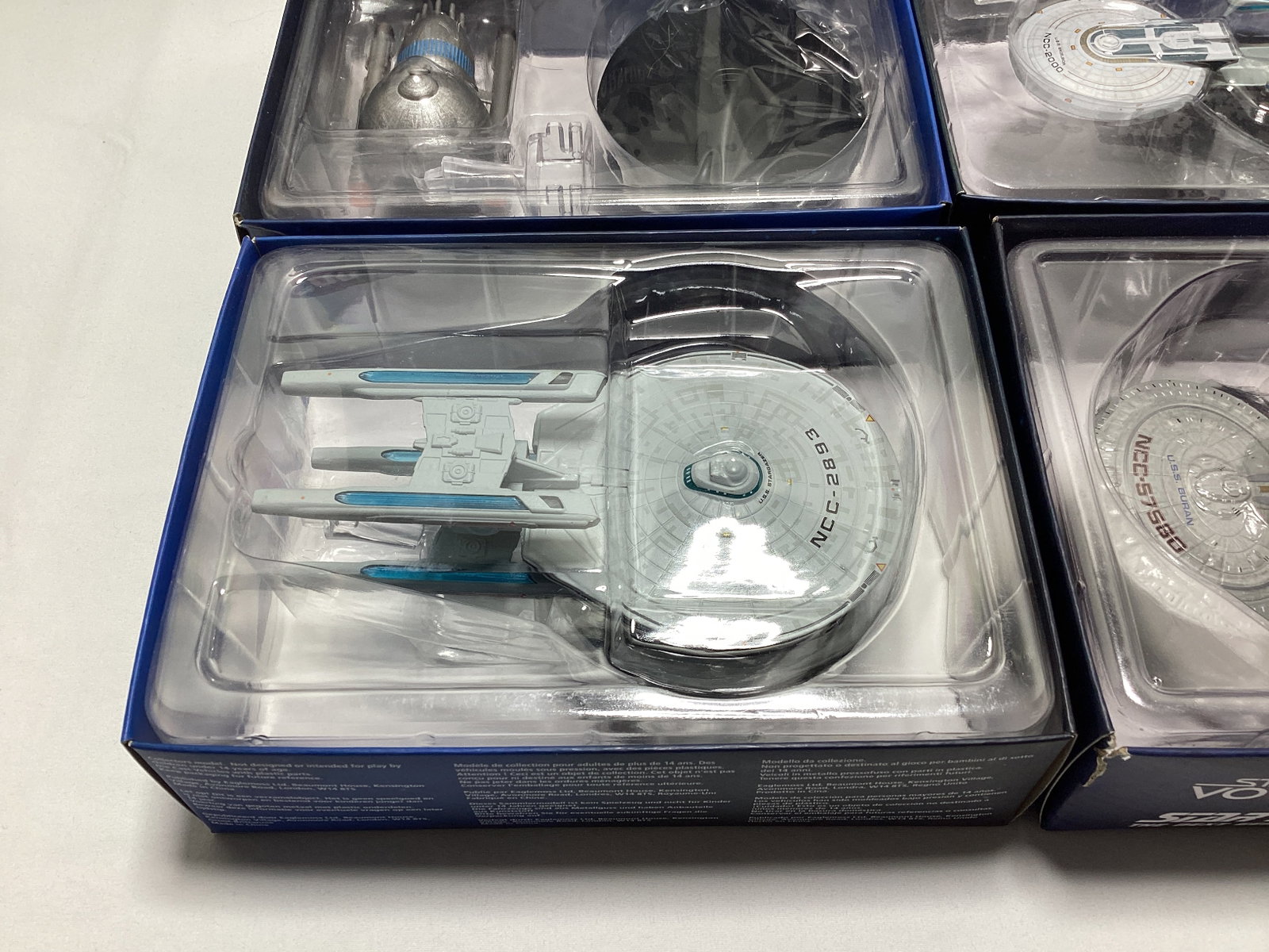 Four Eaglemoss Star Trek Diecast Starships with Magazines - 7