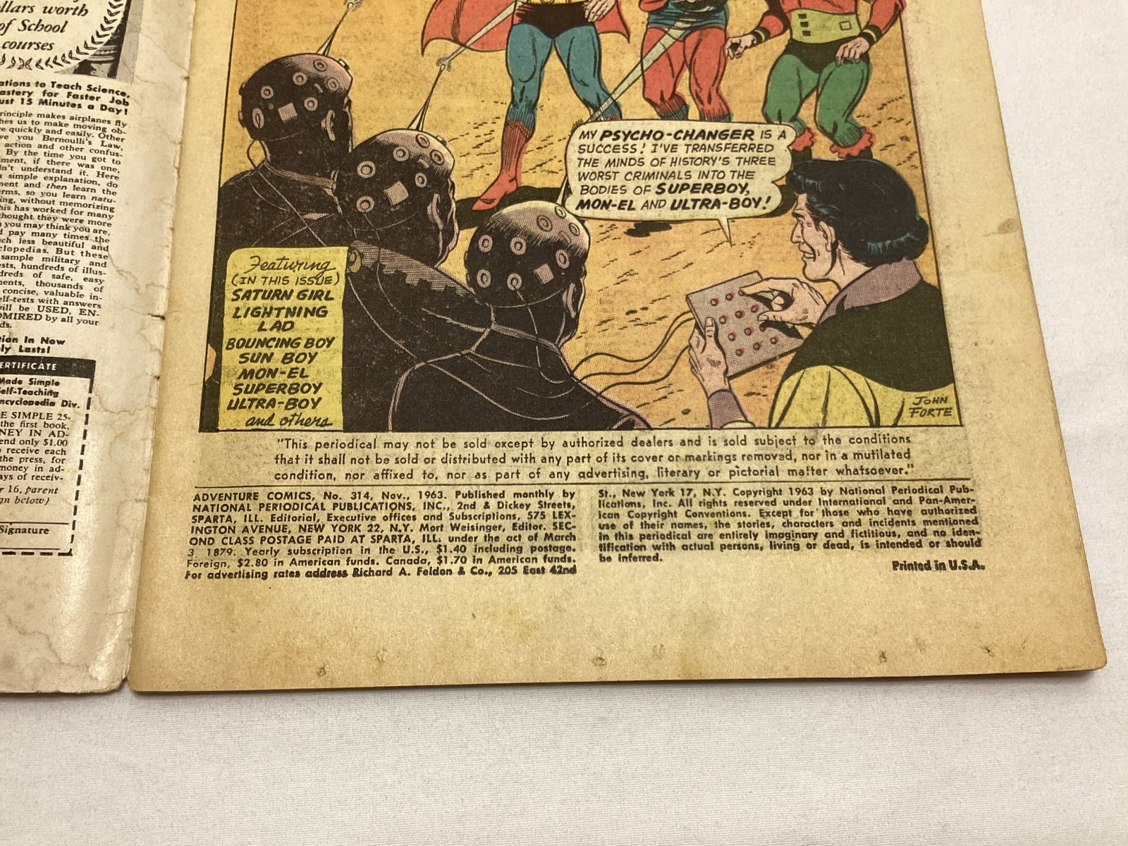 Adventure Comics 314 DC Superboy Comic Book - 7