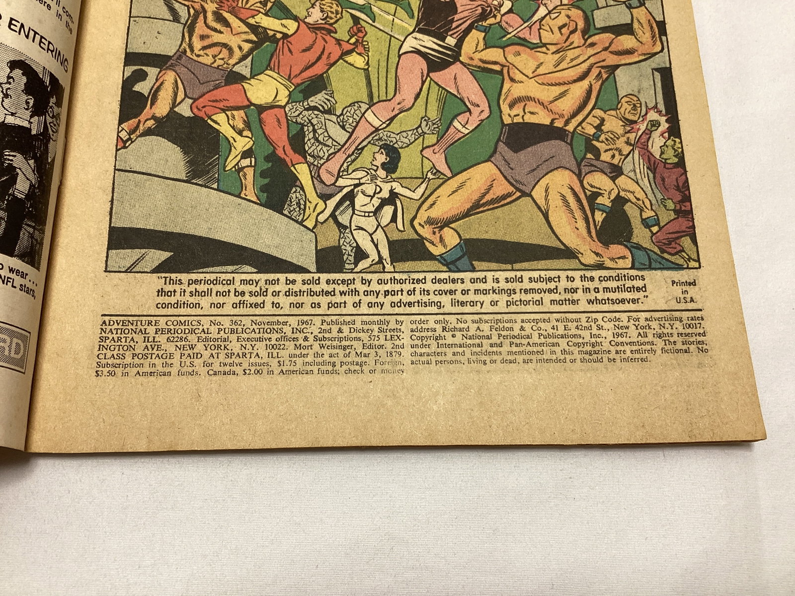 Adventure Comics 362 DC Superboy Comic Book - 7