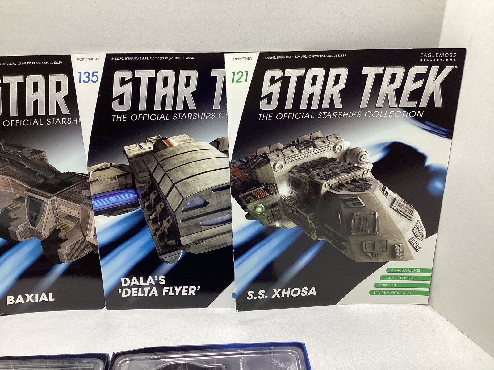 Four Eaglemoss Star Trek Diecast Starships with Magazines - 2