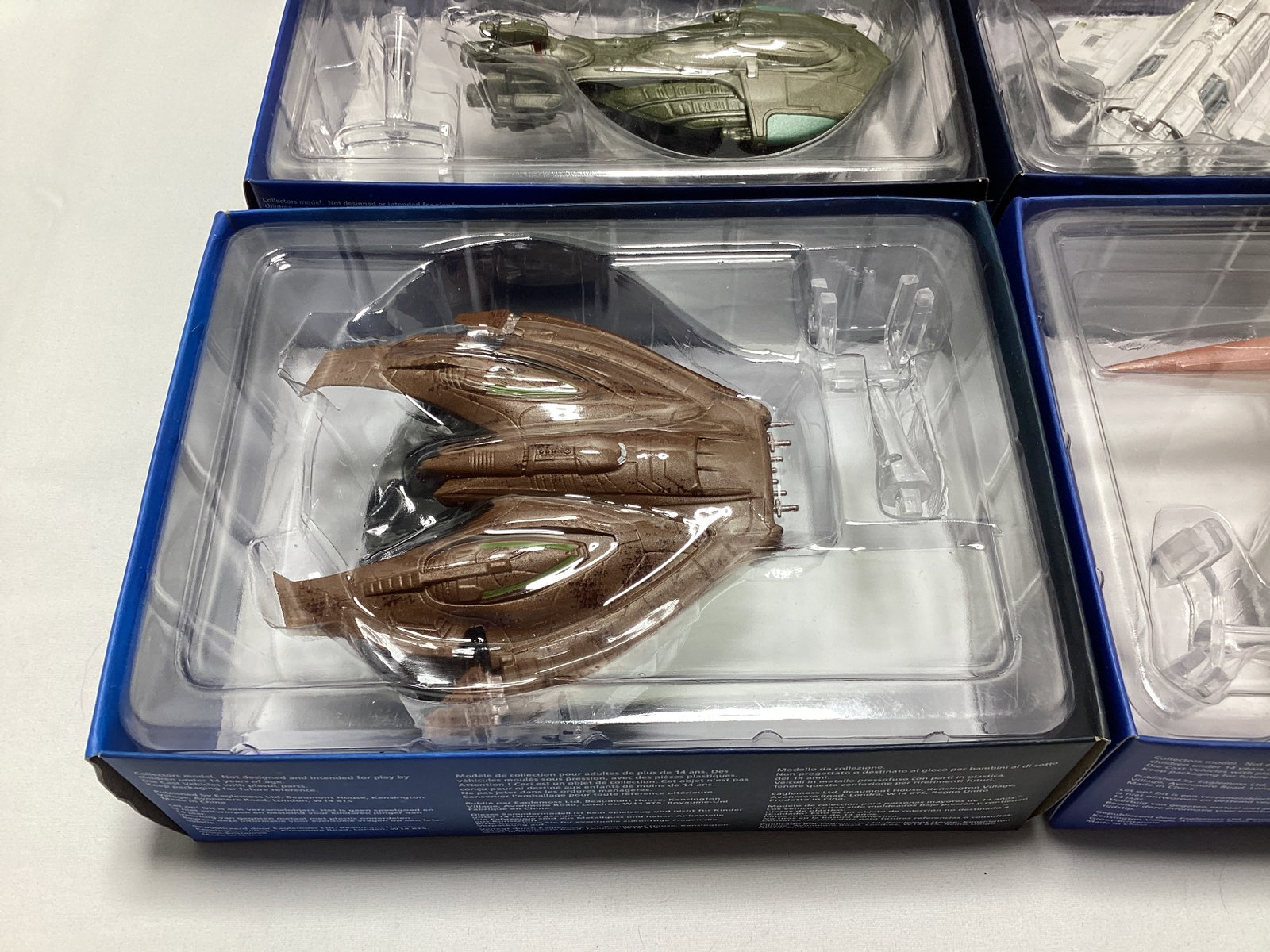 Four Eaglemoss Star Trek Diecast Starships with Magazines - 7