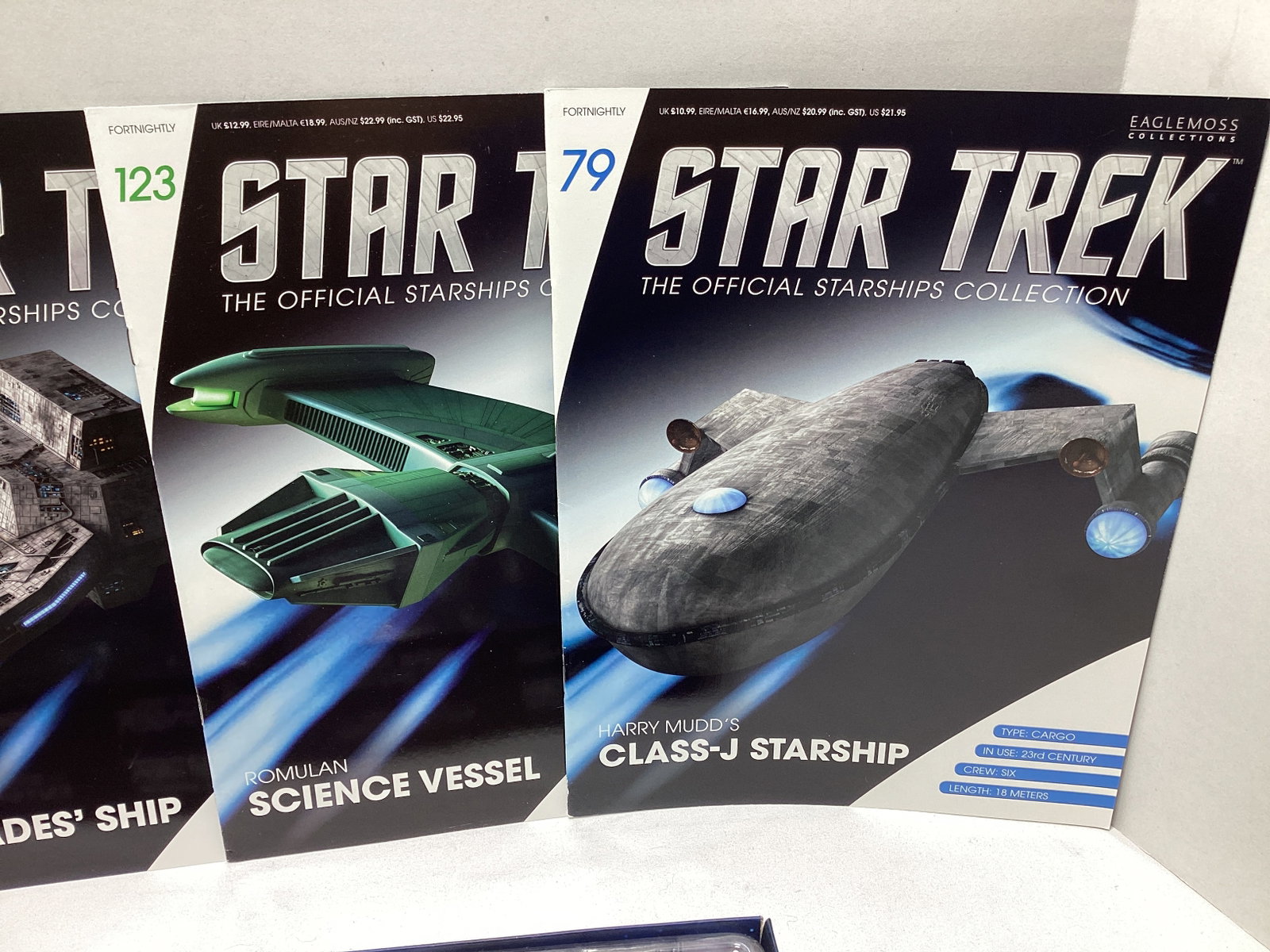 Four Eaglemoss Star Trek Diecast Starships with Magazines - 2