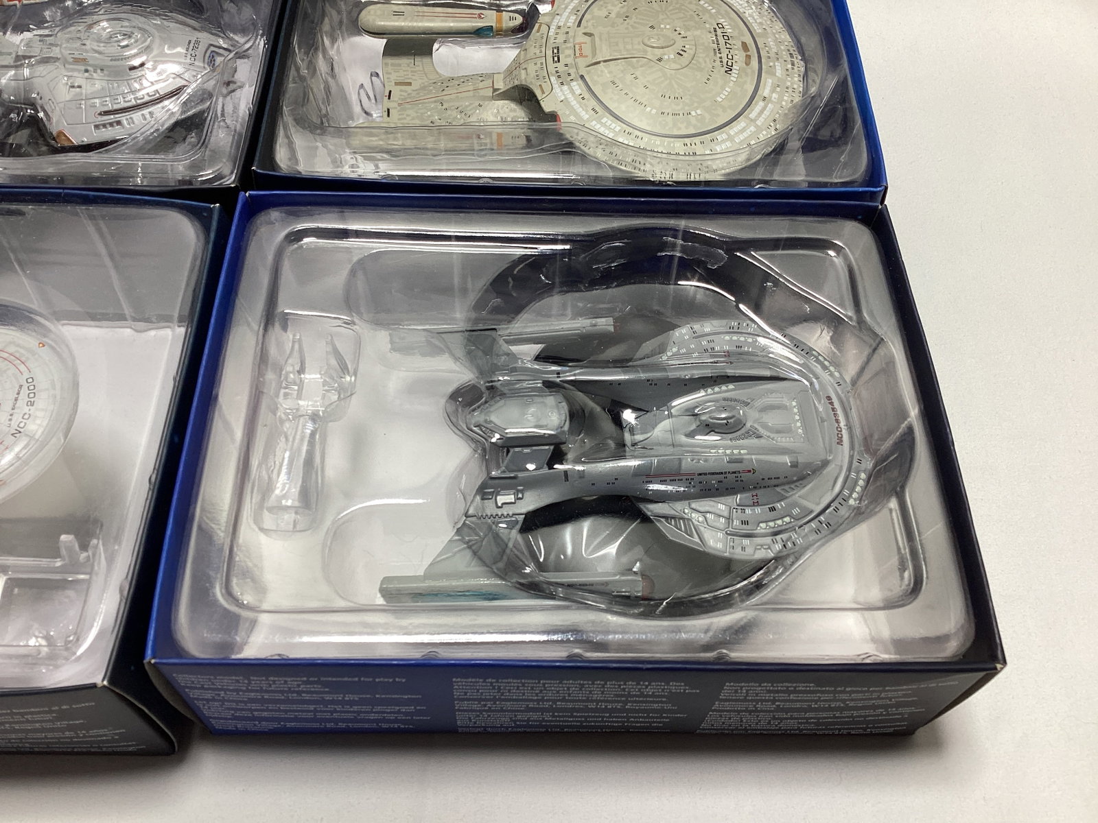 Four Eaglemoss Star Trek Diecast Starships with Magazines - 4