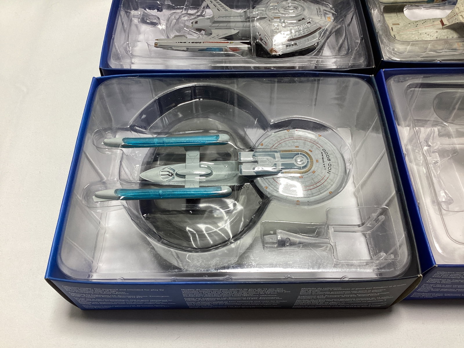 Four Eaglemoss Star Trek Diecast Starships with Magazines - 6