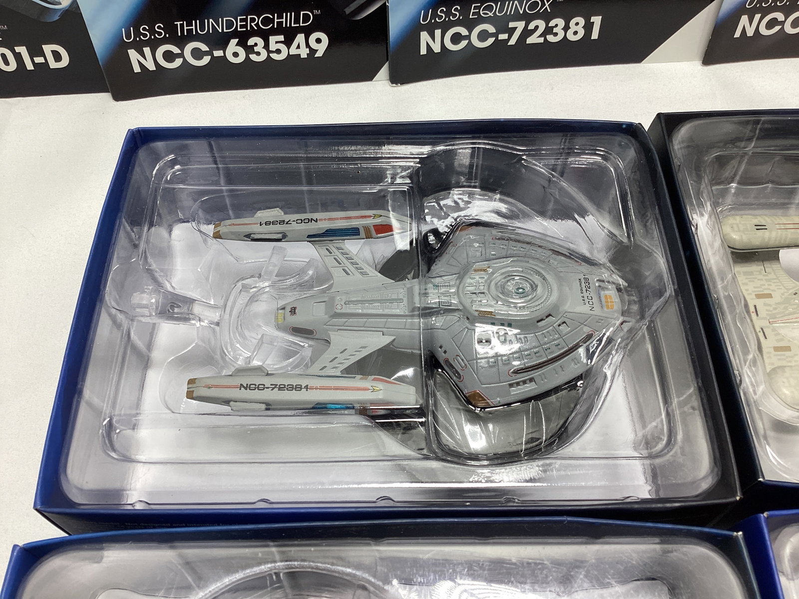 Four Eaglemoss Star Trek Diecast Starships with Magazines - 7