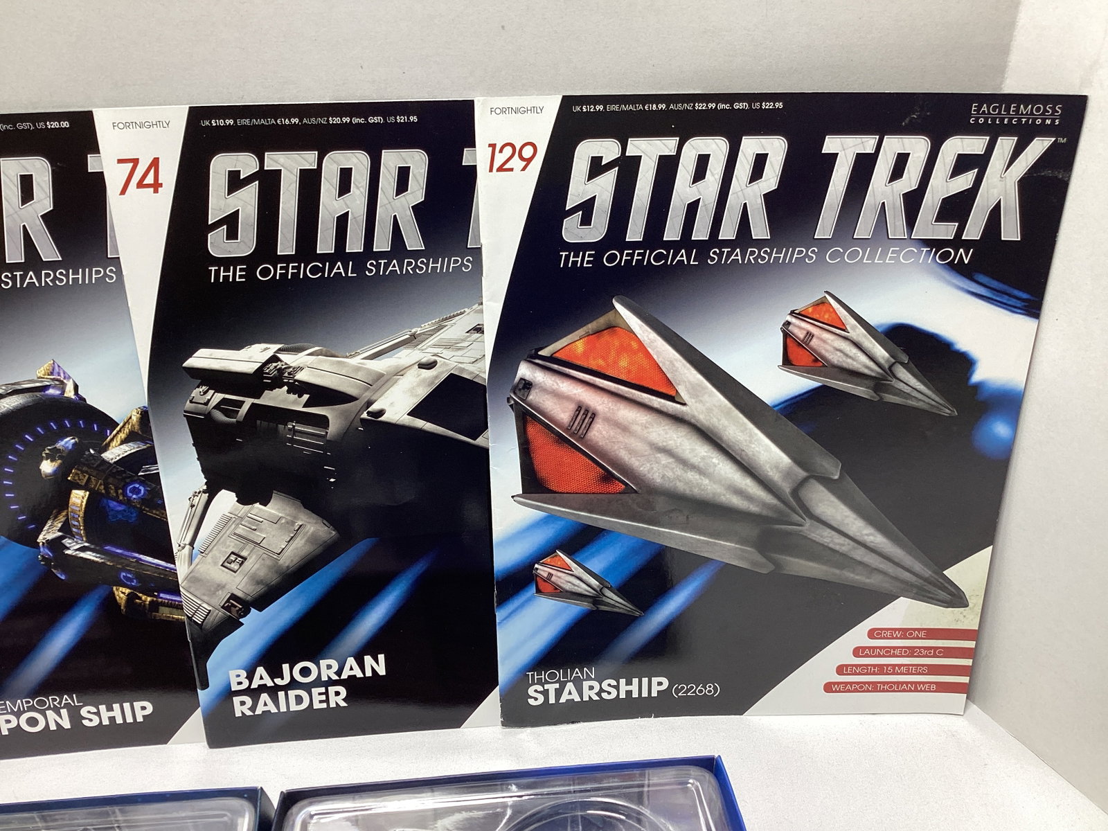 Four Eaglemoss Star Trek Diecast Starships with Magazines - 2