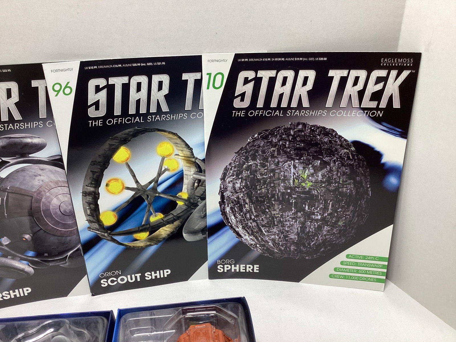 Four Eaglemoss Star Trek Diecast Starships with Magazines - 2