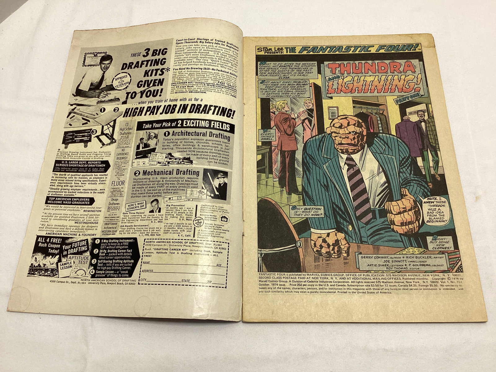 Fantastic Four 151 Marvel Comic Book - 6