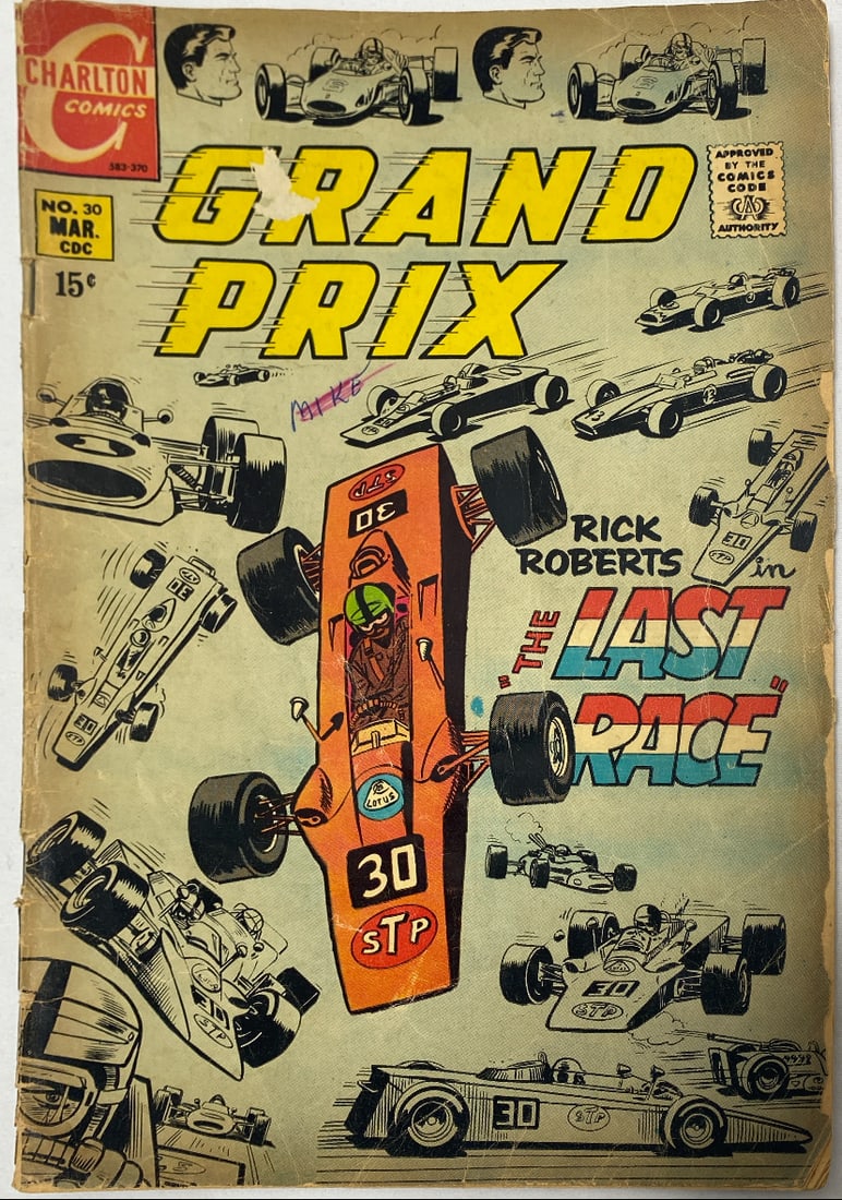 Grand Prix 30 Charlton Comic Book: 1970