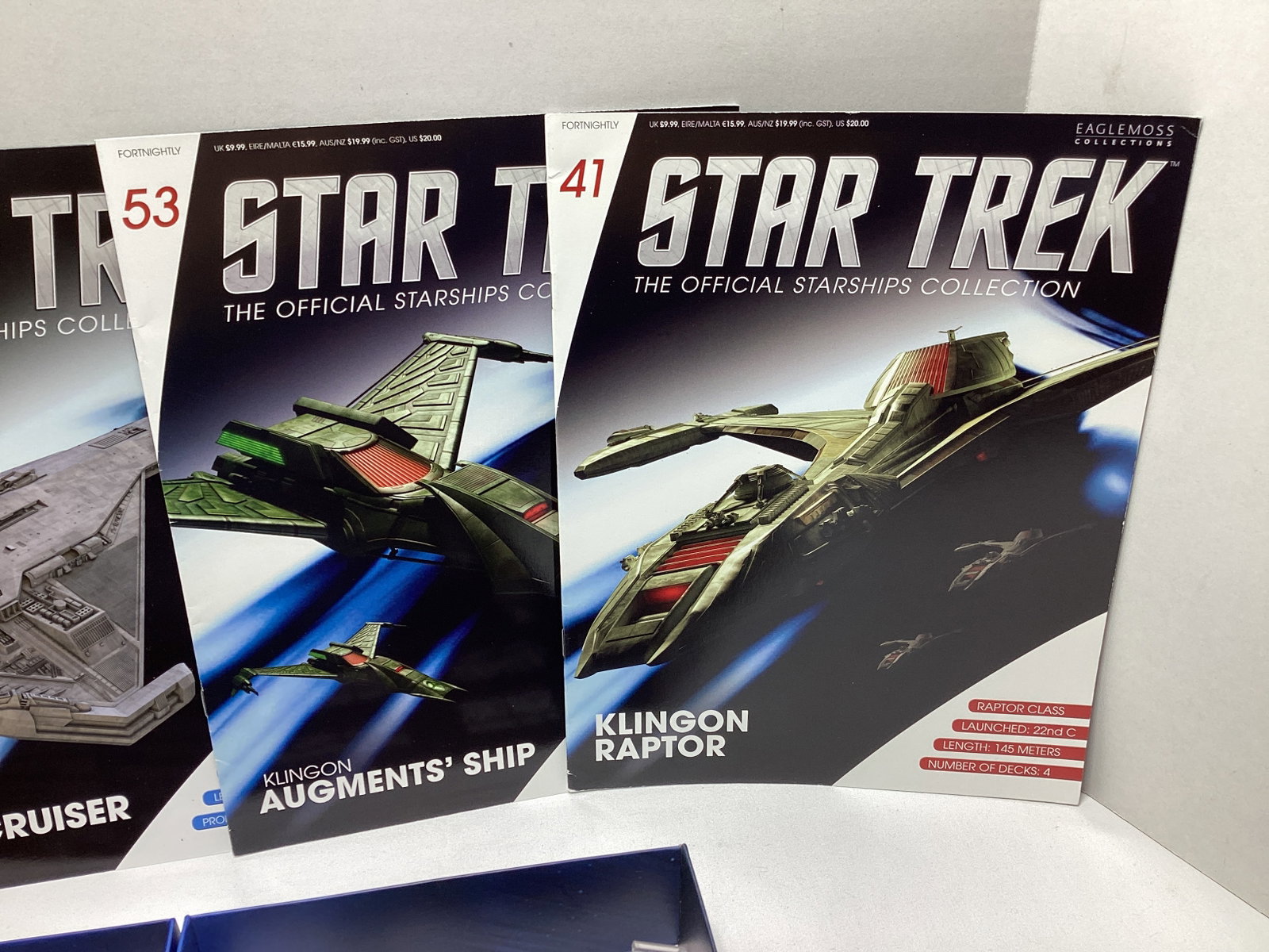 Four Eaglemoss Star Trek Diecast Starships with Magazines - 2