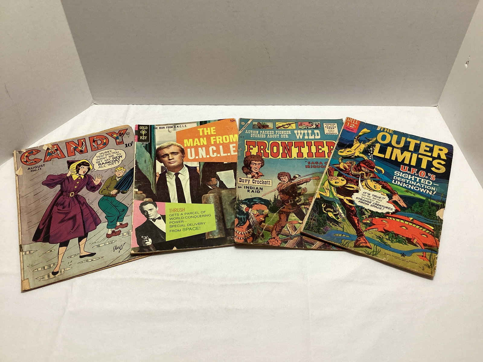 Four Vintage Comic Books: .