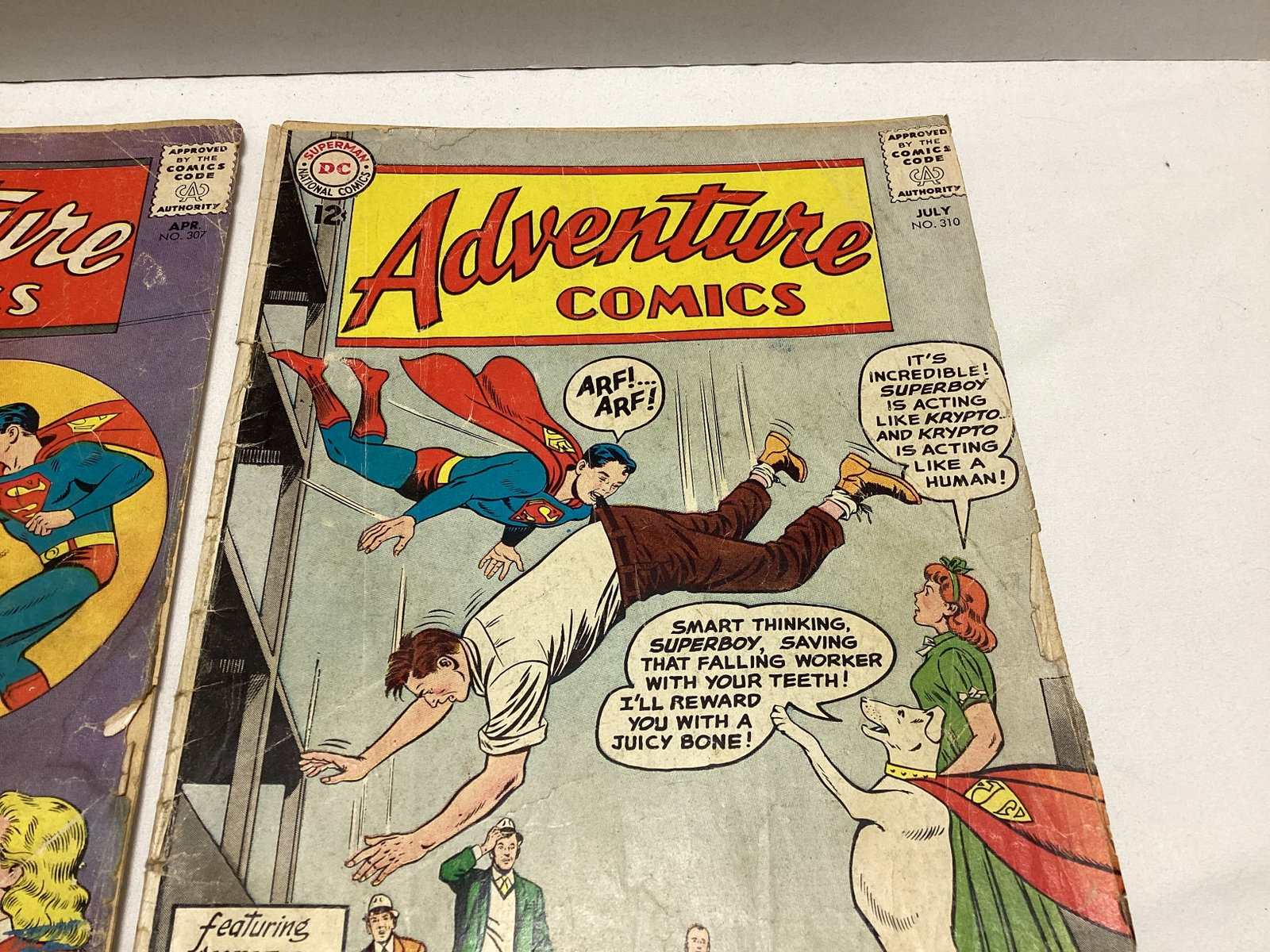Adventure Comics 307 and 310 DC Superboy Comic Books - 4