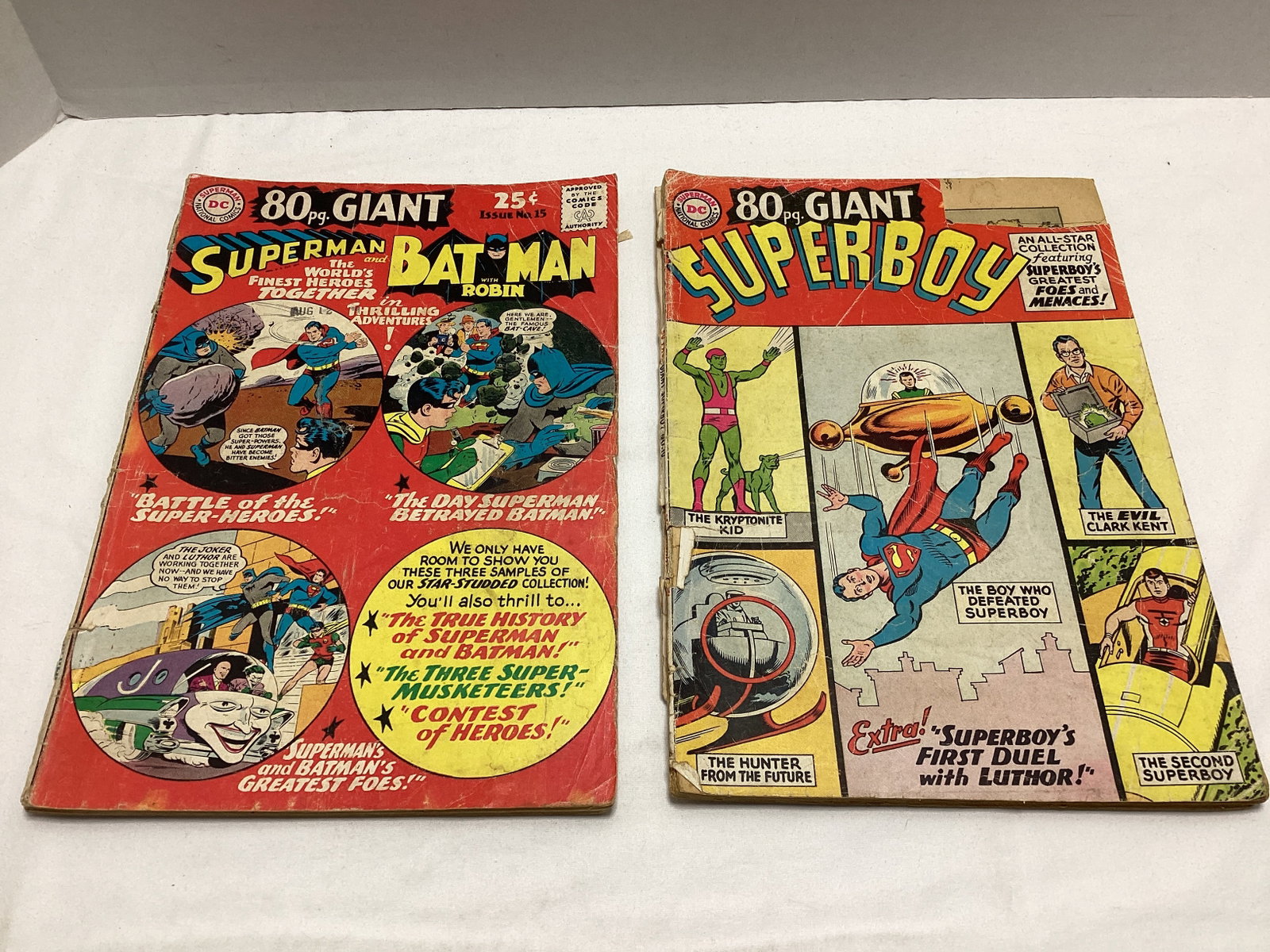 Two DC Giant Comic Books: .