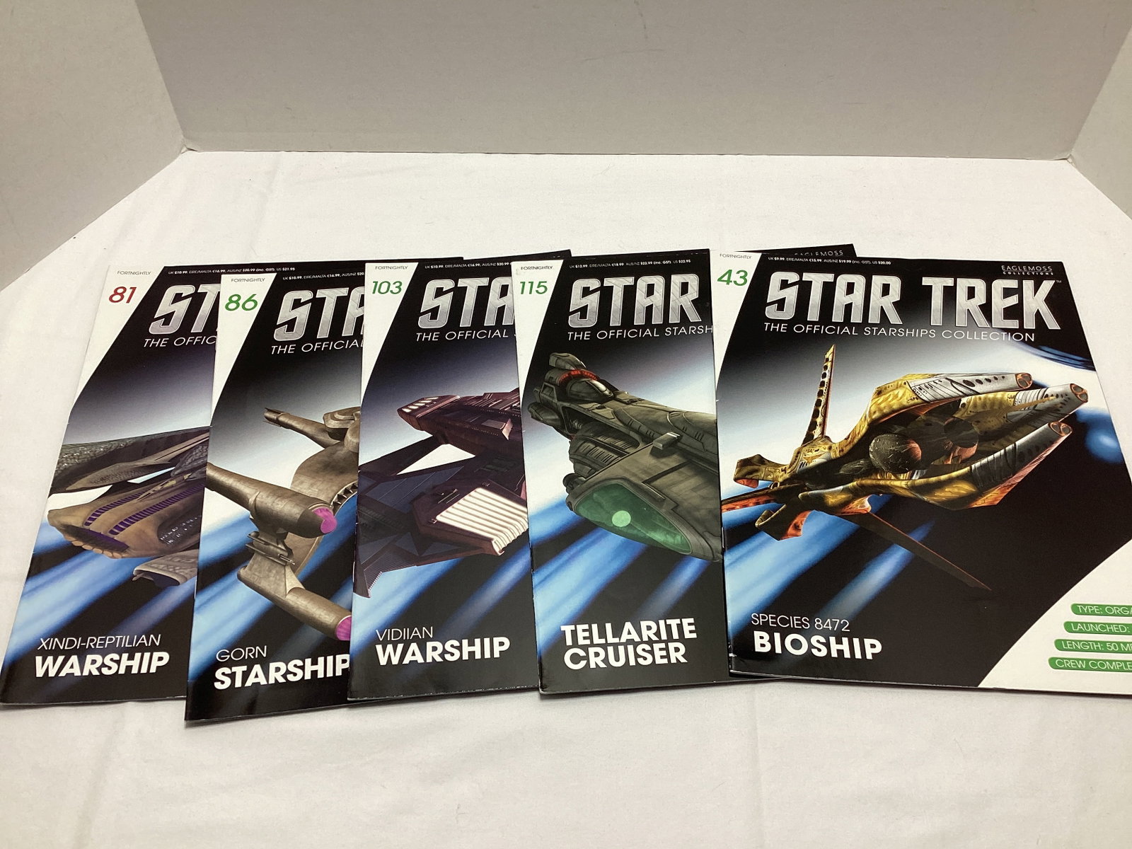Eaglemoss Star Trek Diecast Starship Magazines - 7