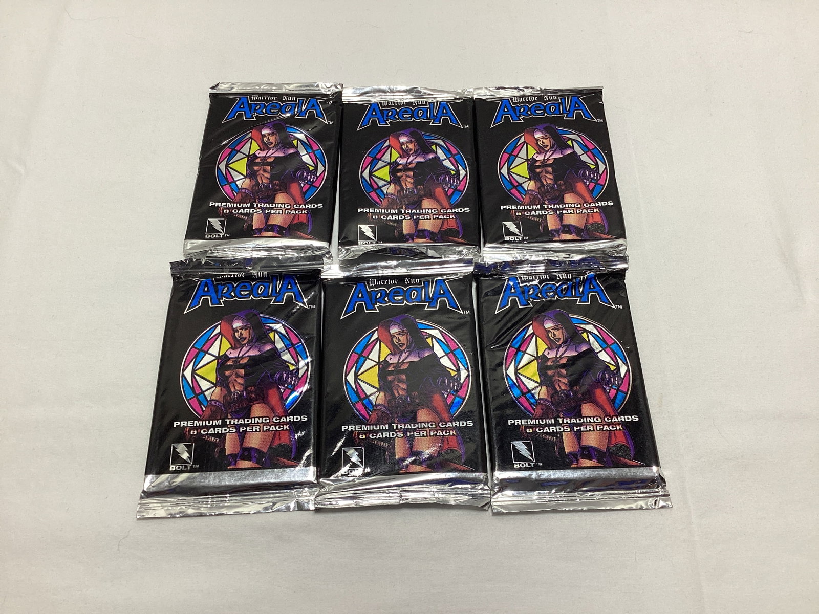 Six Sealed Bolt Warrior Nun Areala Trading Card Packs: .