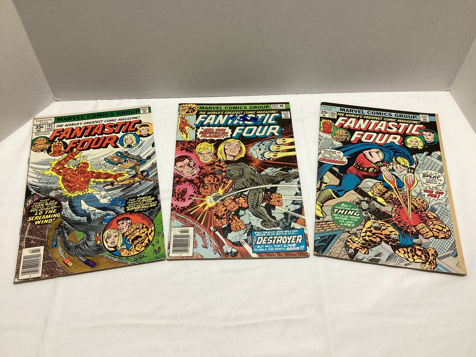Three Fantastic Four Marvel Comic Books: .