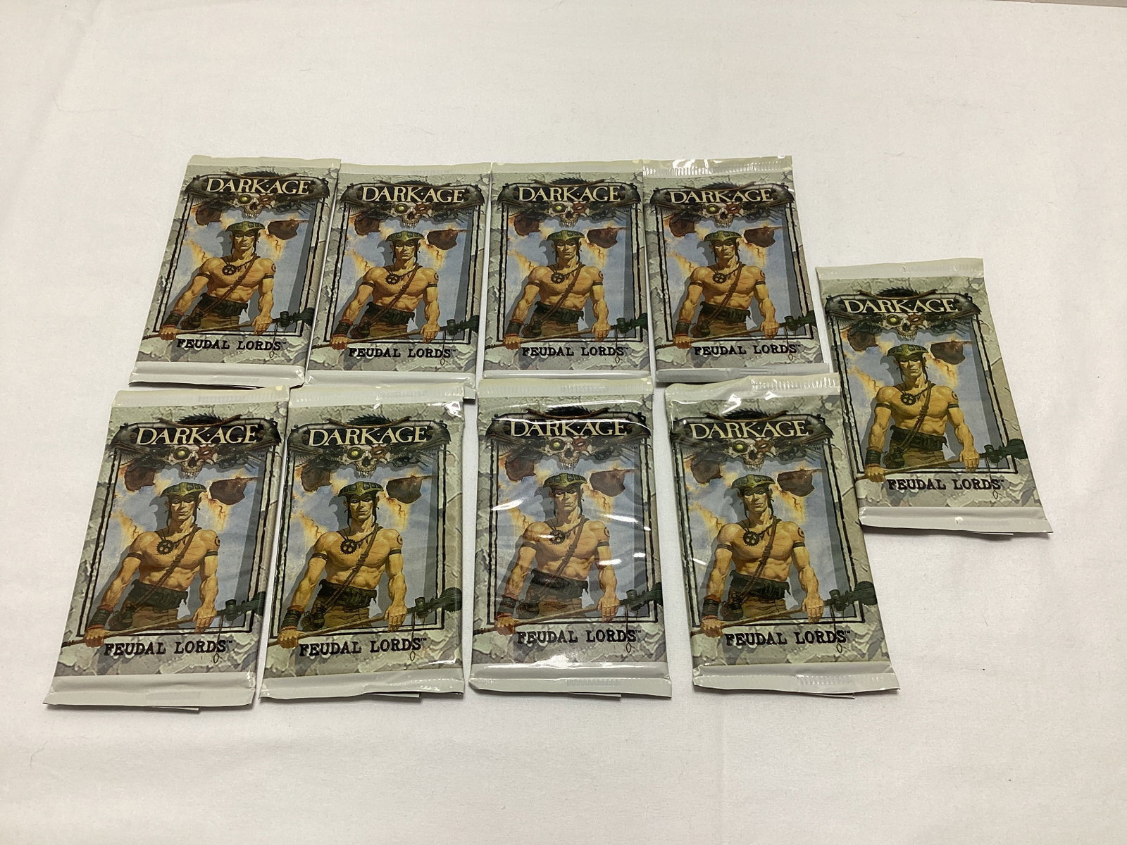 Nine Sealed Dark Age Feudal Lords Trading Card Packs: .