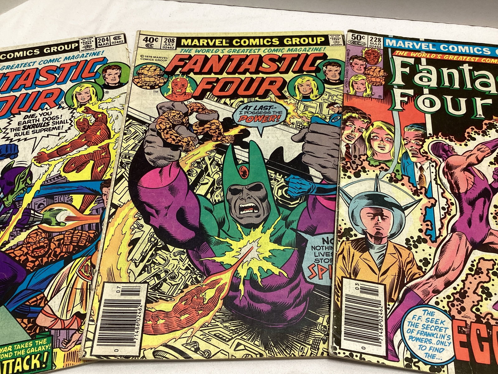 Four Fantastic Four Marvel Comic Books - 4