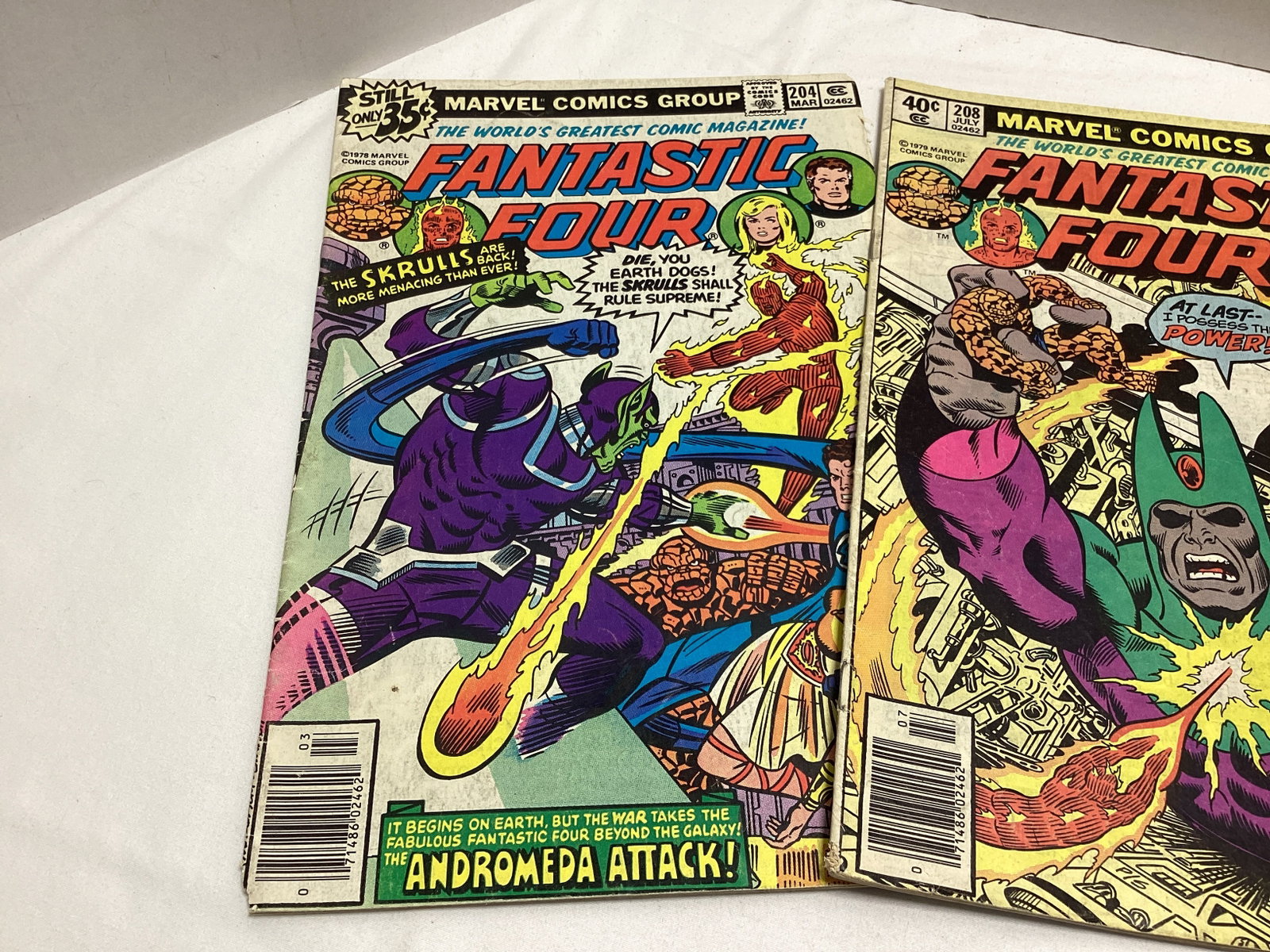 Four Fantastic Four Marvel Comic Books - 5