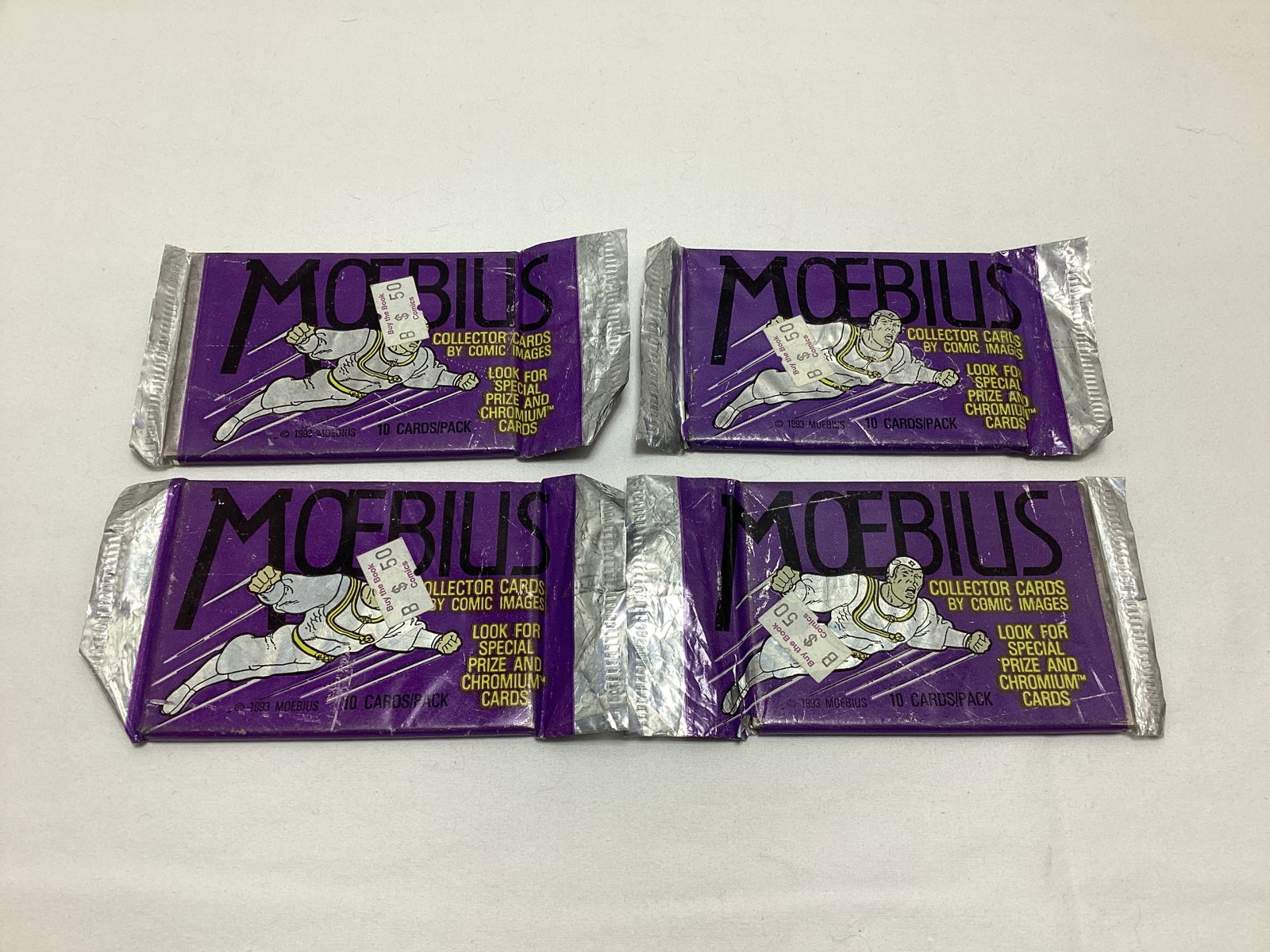 Four Sealed Moebius Trading Card Packs (1 of 3)