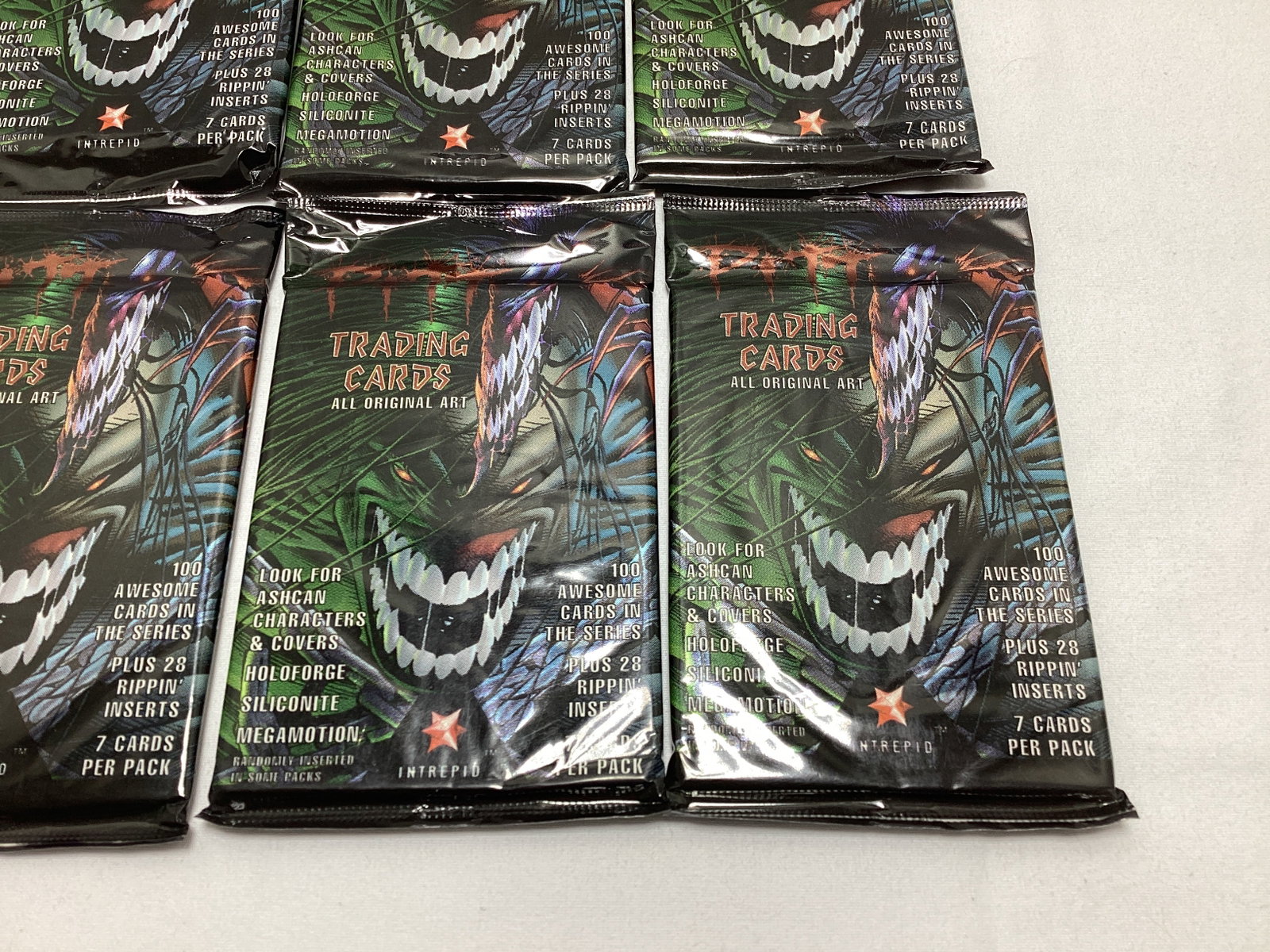 Six Sealed Intrepid Image the Pitt Trading Card Packs - 2