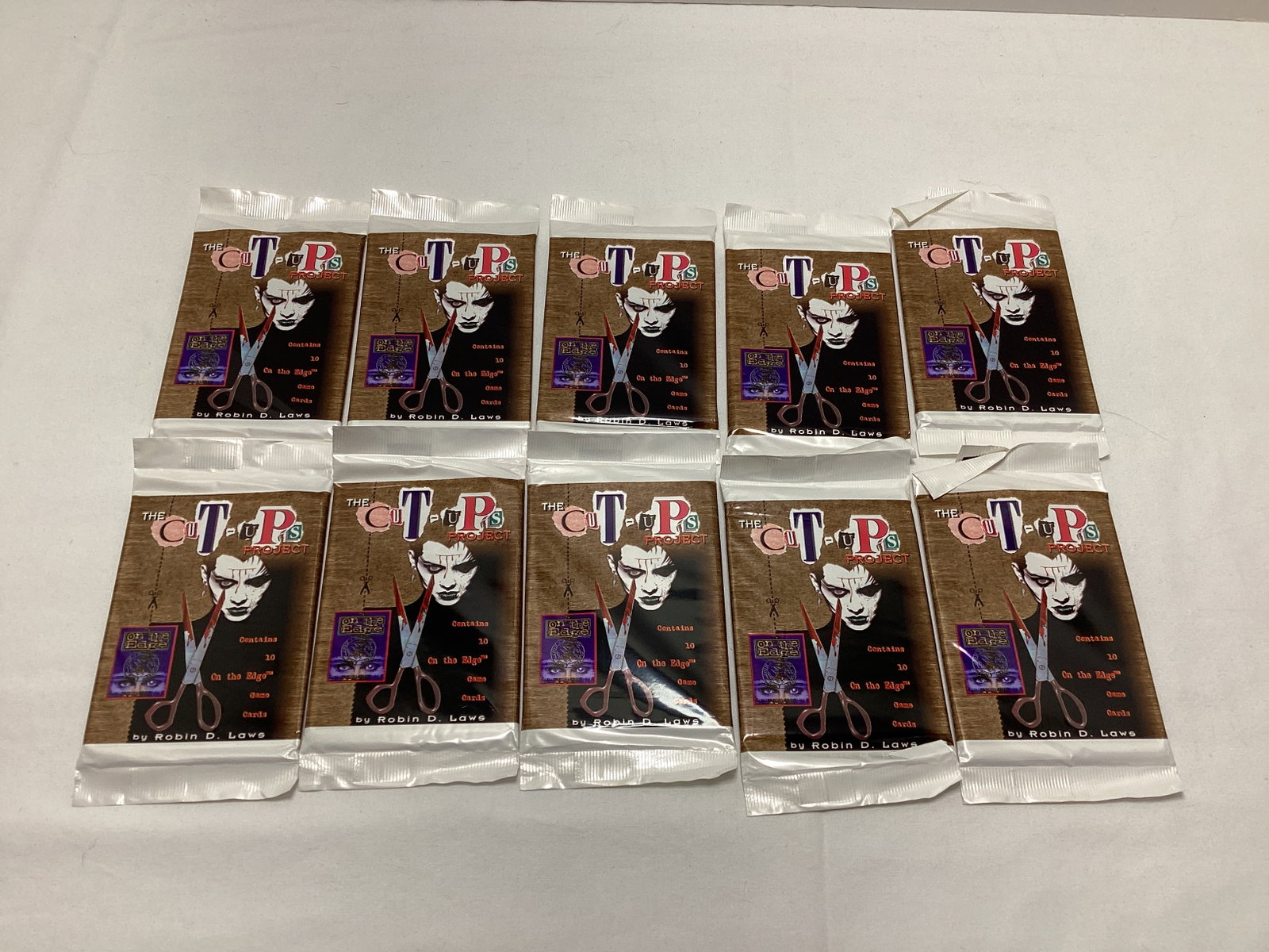10 Sealed Atlas Cut Ups Project Trading Card Packs: .