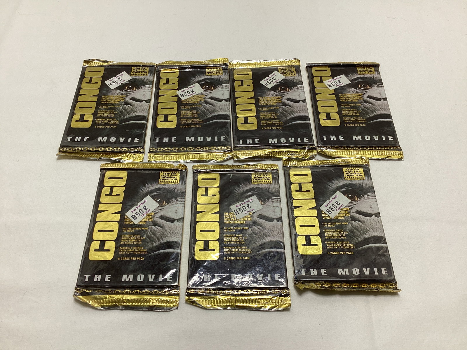Seven Sealed Congo the Movie Trading Card Packs: .