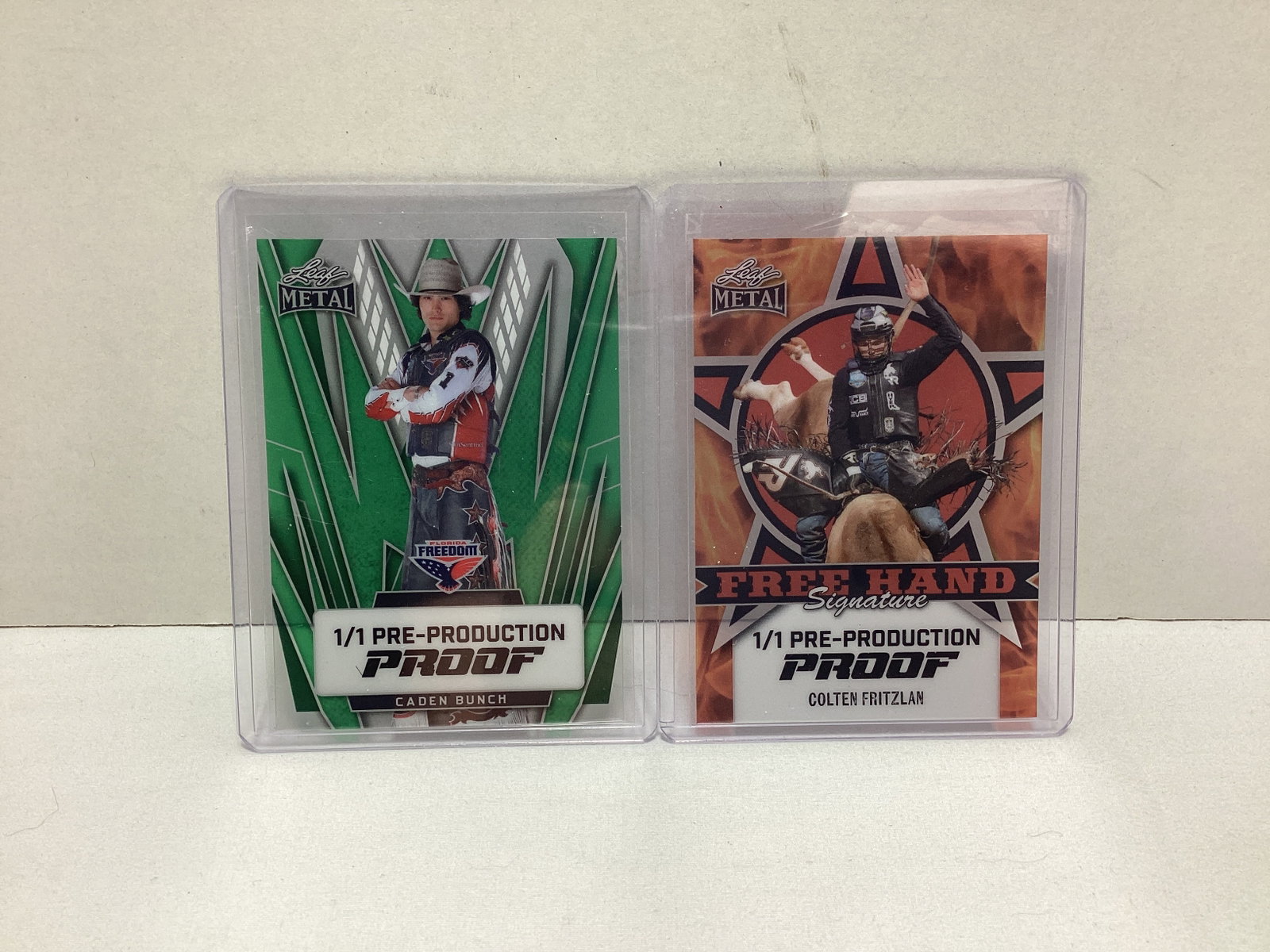 Two Leaf Rodeo 1/1 Pre Production Proof Trading Cards: .