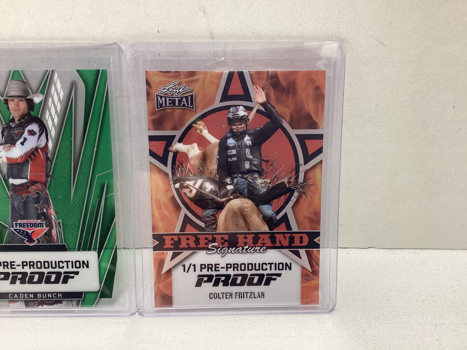 Two Leaf Rodeo 1/1 Pre Production Proof Trading Cards - 3