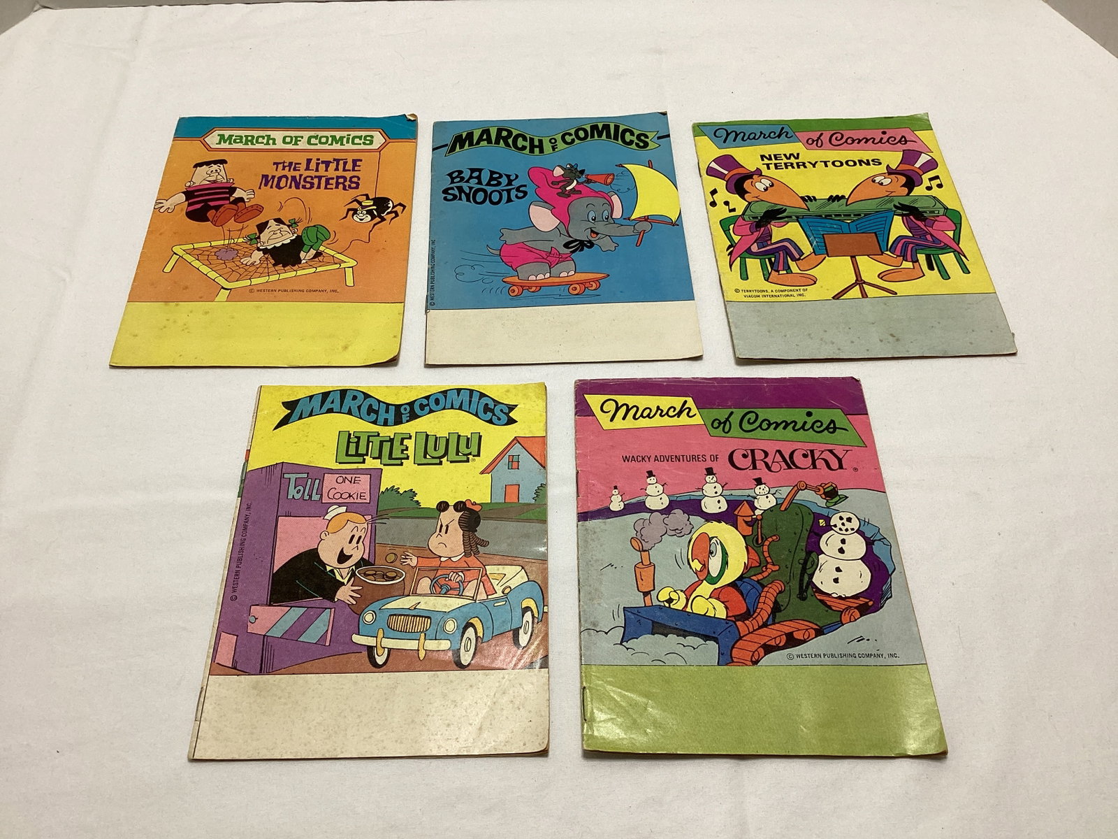Five March of Comics Comic Books: .