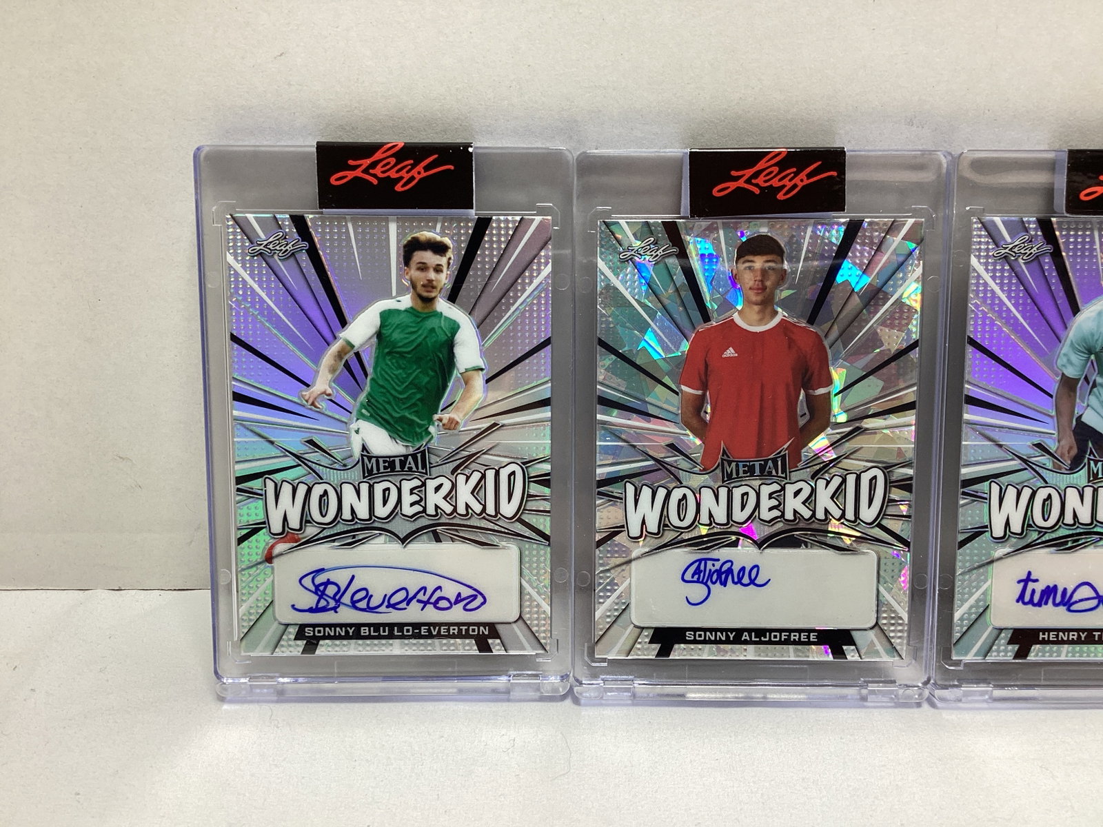 Five Leaf Metal Wonderkid Soccer Autographed Trading Cards - 2