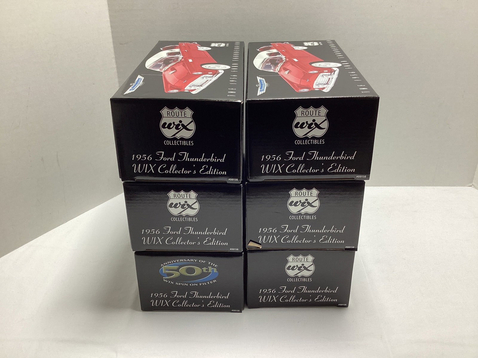 Six Wix 1956 Ford Thunderbird Diecast Banks: .
