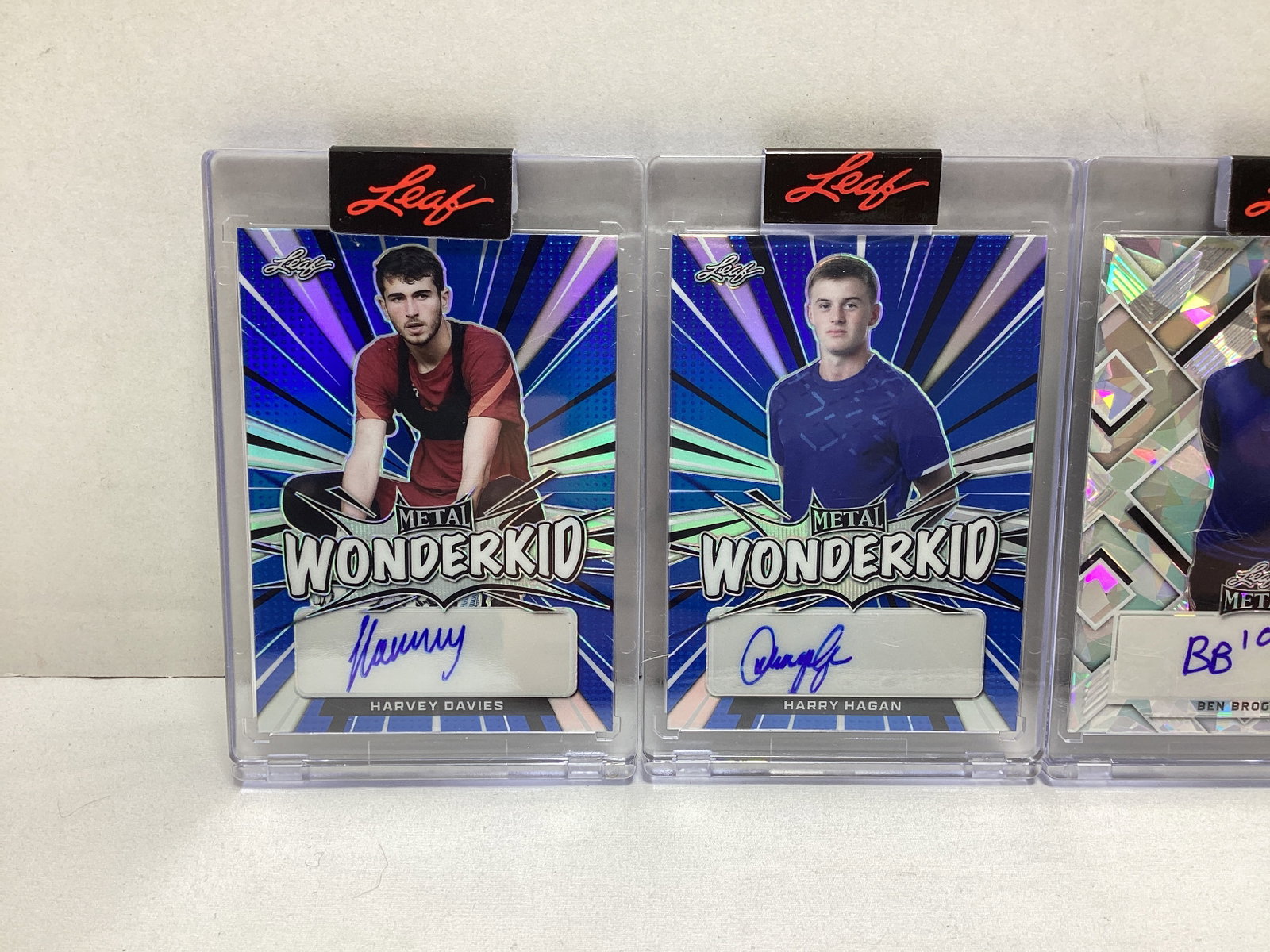 Four Leaf Metal Soccer Autographed Trading Cards - 2